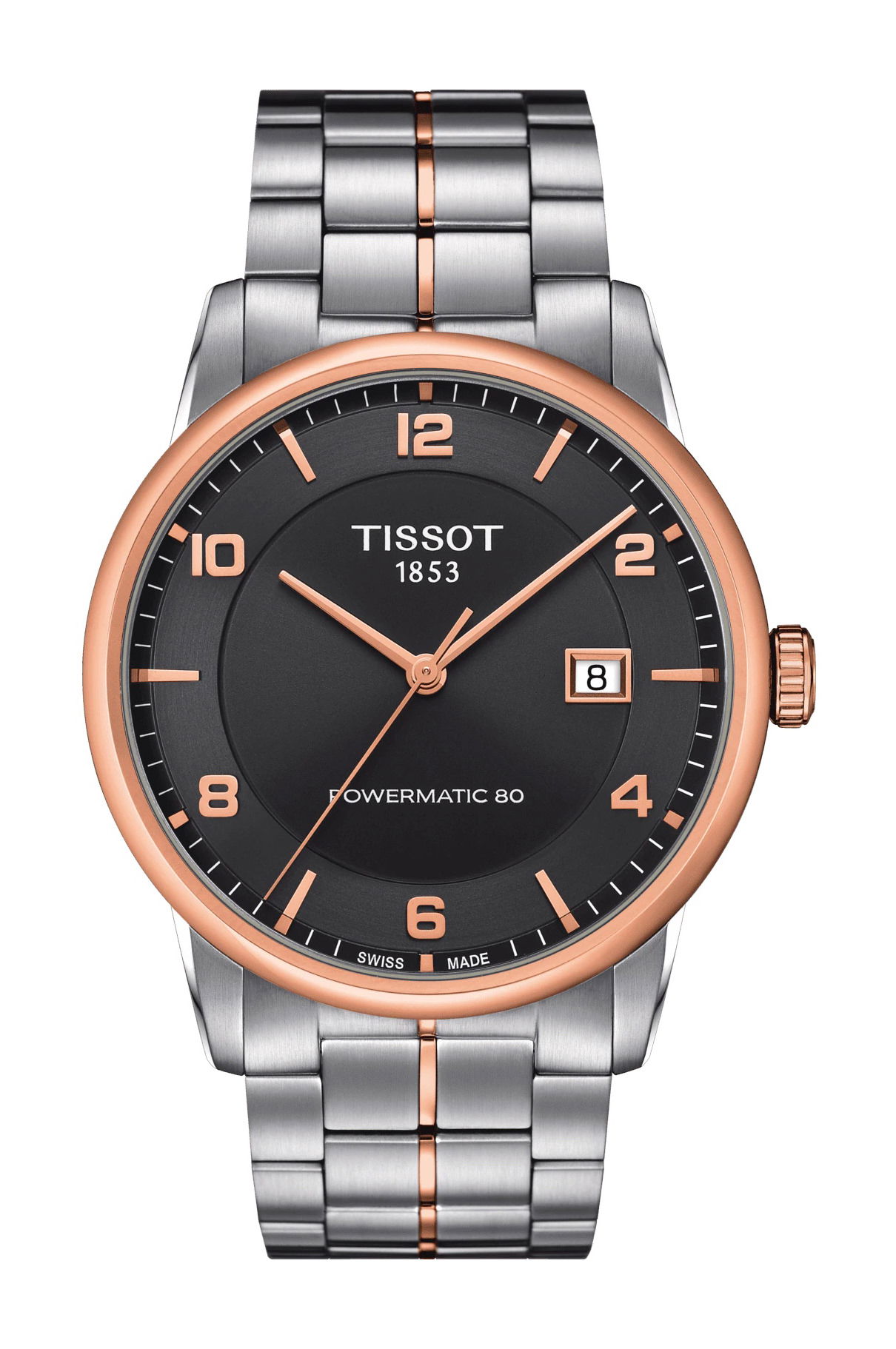 Tissot Luxury Powermatic 80 luxury timepiece - detailed view