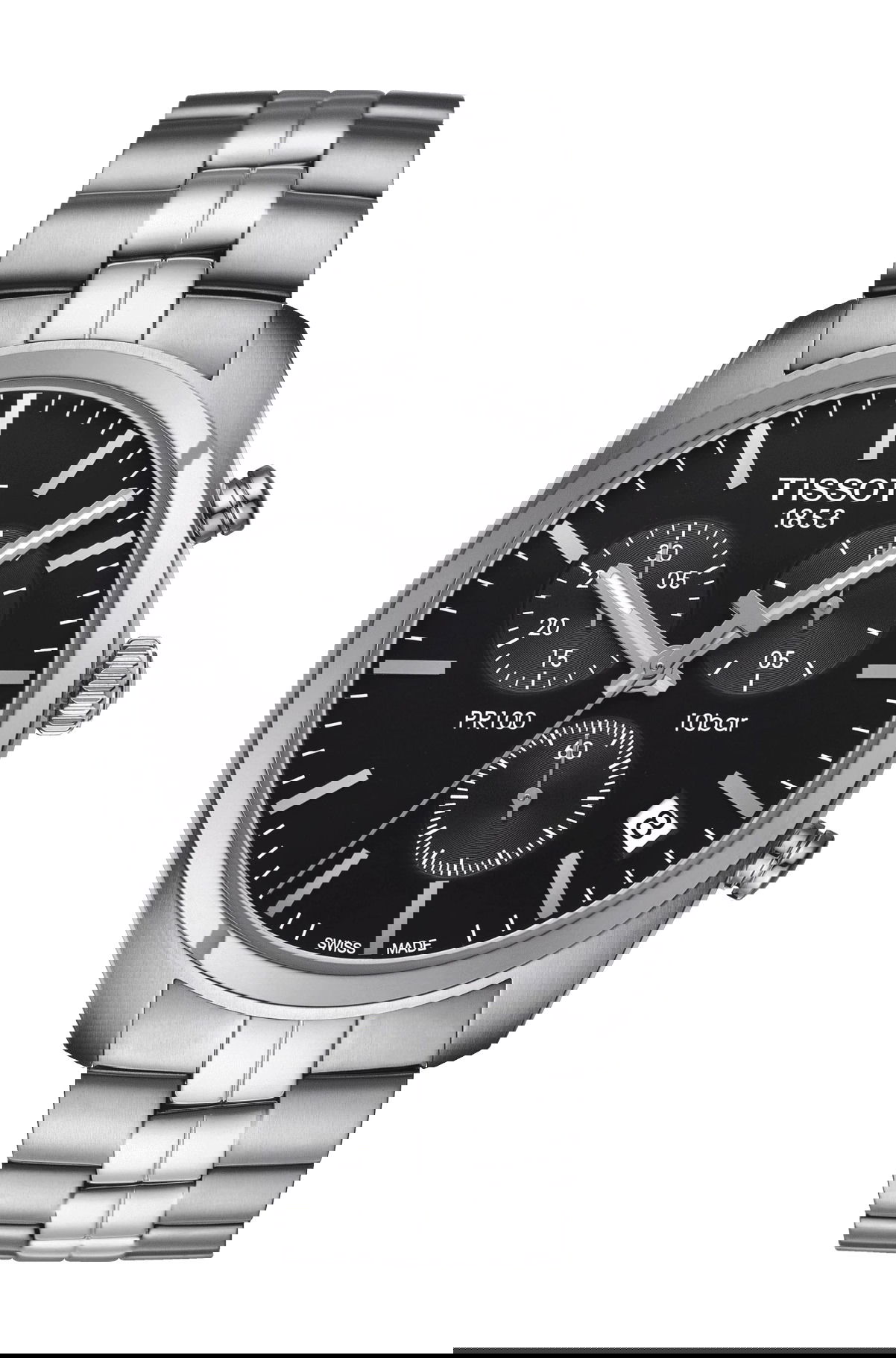 Tissot PR 100 Chronograph luxury timepiece - detailed view