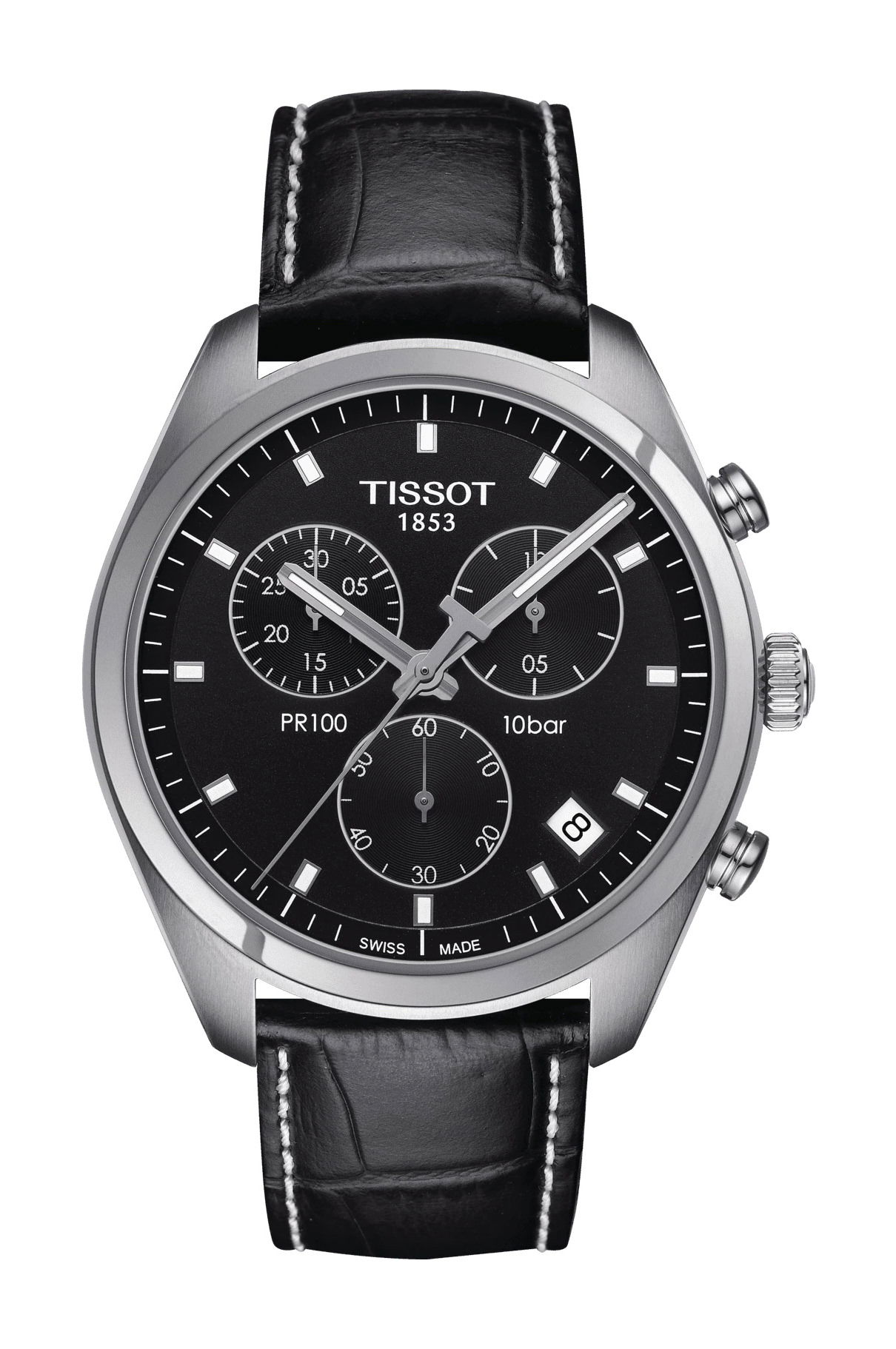 Tissot PR 100 Chronograph luxury timepiece - detailed view