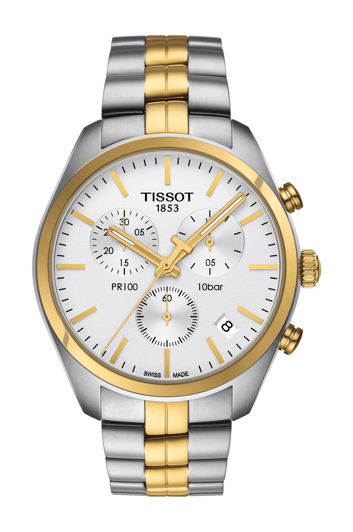 Tissot PR 100 Chronograph luxury timepiece - detailed view
