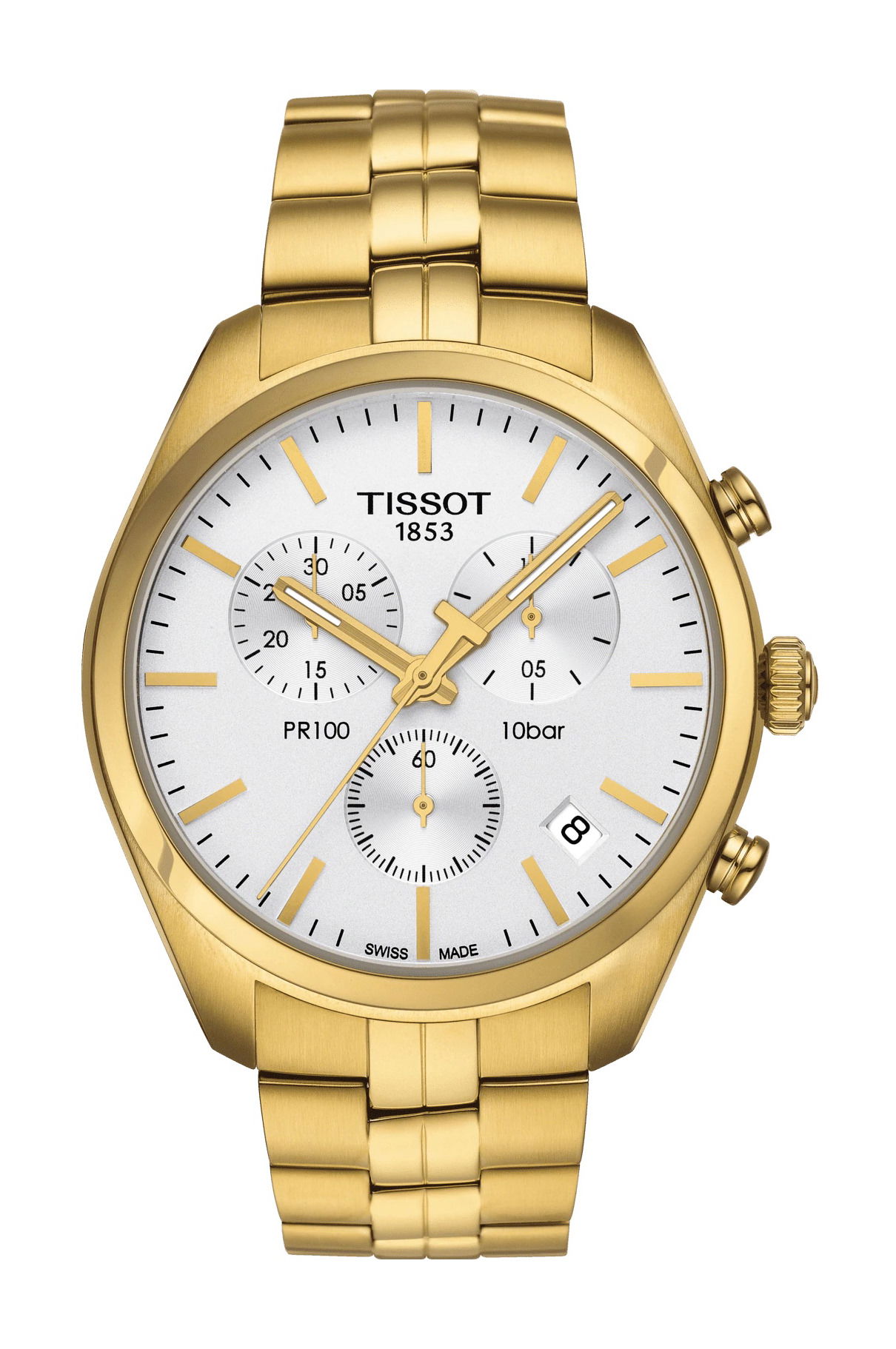 Tissot PR 100 Chronograph luxury timepiece - detailed view