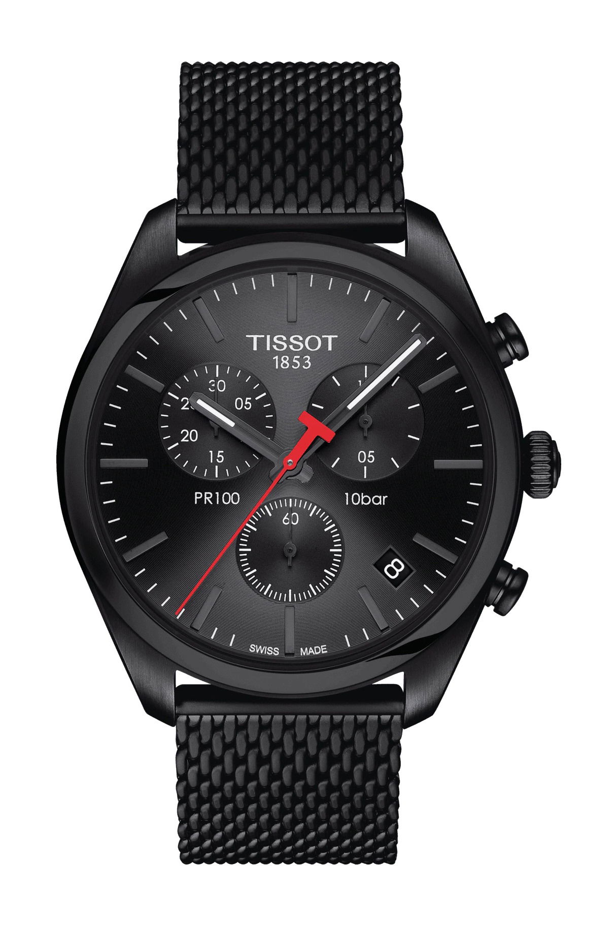 Tissot PR 100 Chronograph luxury timepiece - detailed view