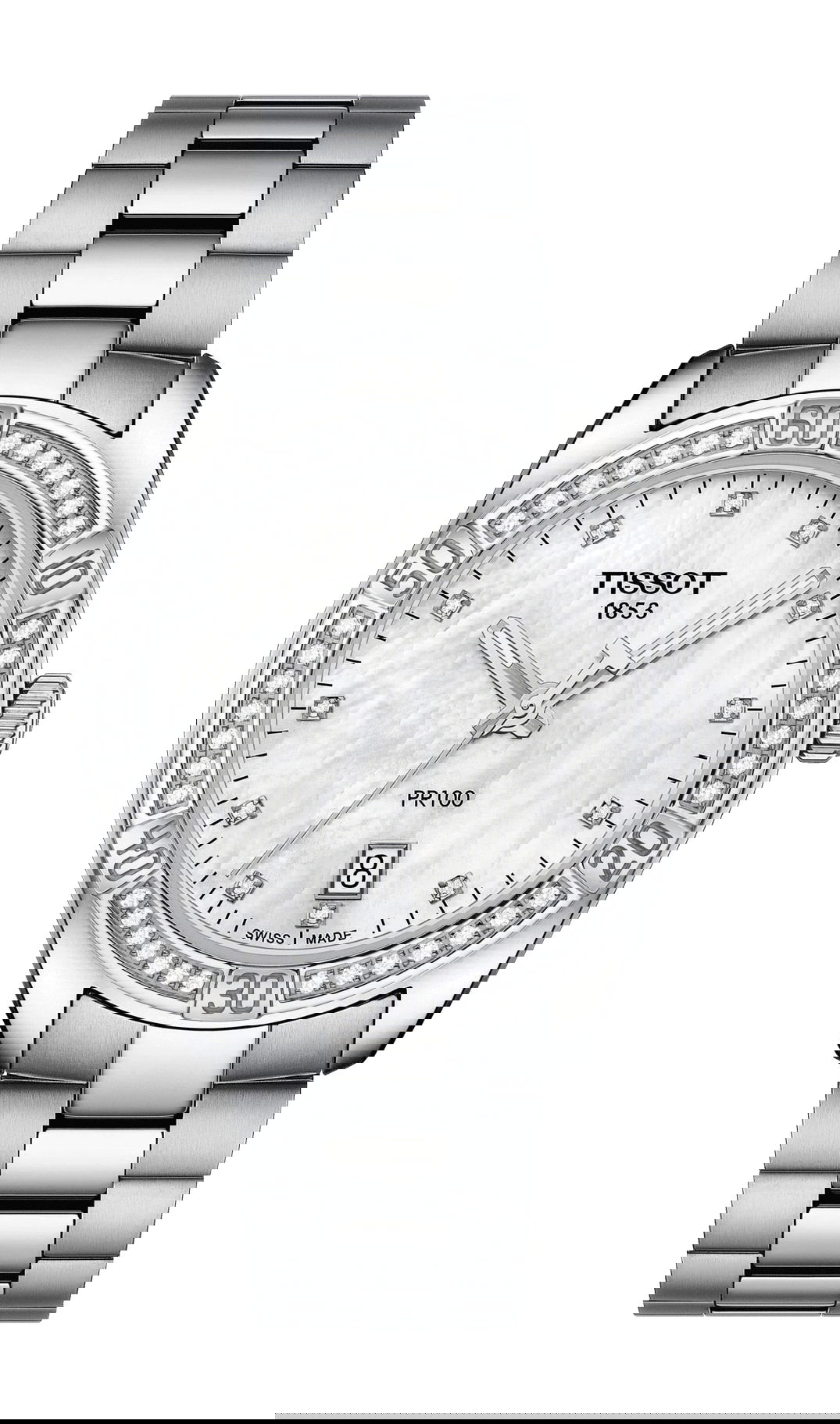 Tissot PR 100 Lady Sport Chic luxury timepiece - detailed view