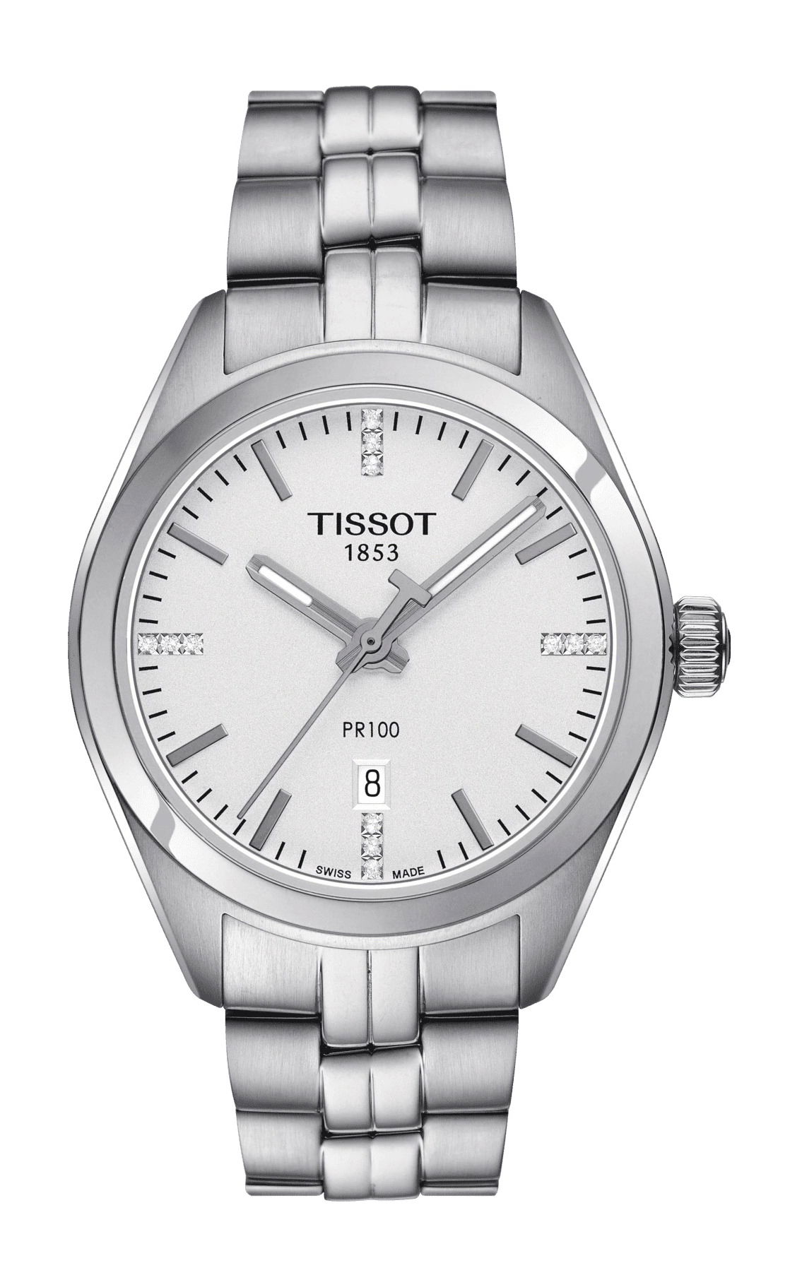 Tissot PR 100 Lady luxury timepiece - detailed view