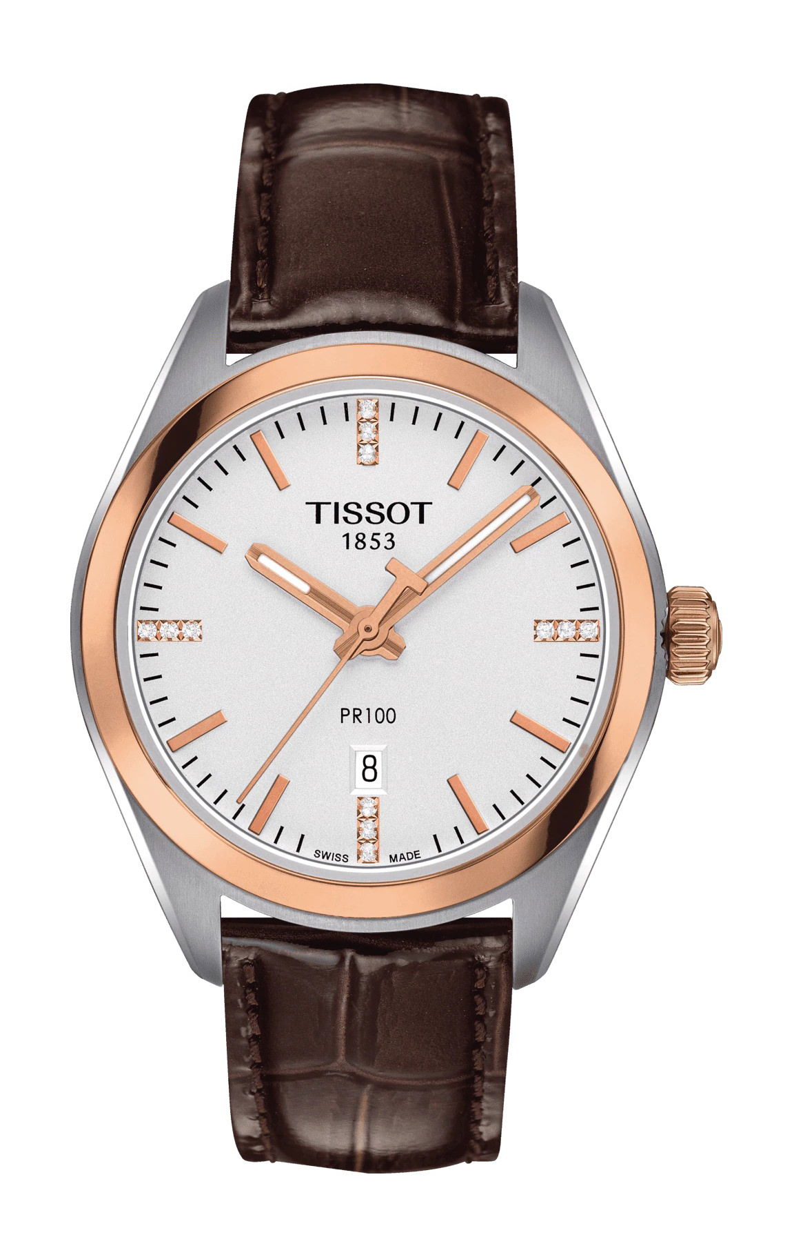 Tissot PR 100 Lady luxury timepiece - detailed view