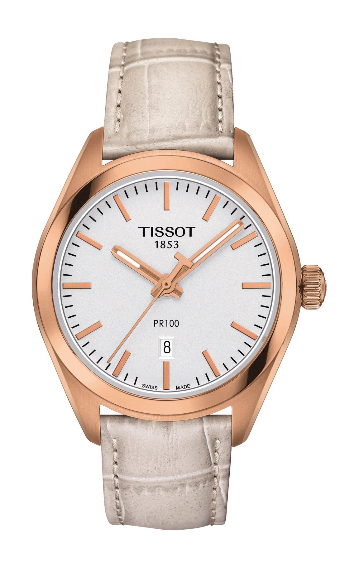 Tissot PR 100 Lady luxury timepiece - detailed view