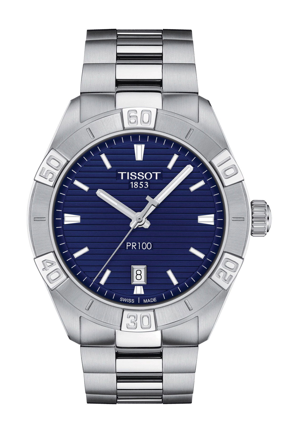 Tissot PR 100 Sport Gent luxury timepiece - detailed view