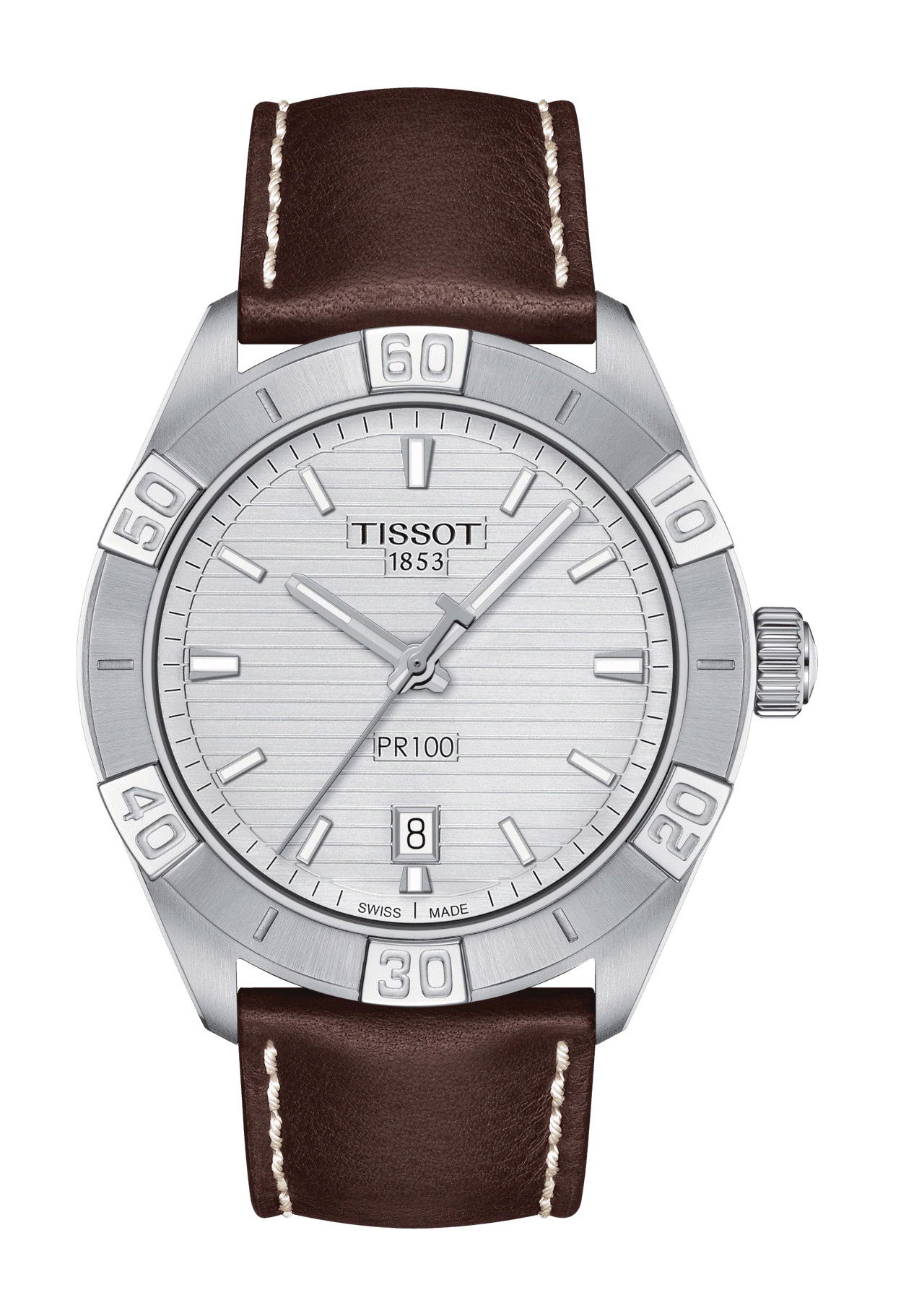Tissot PR 100 Sport Gent luxury timepiece - detailed view