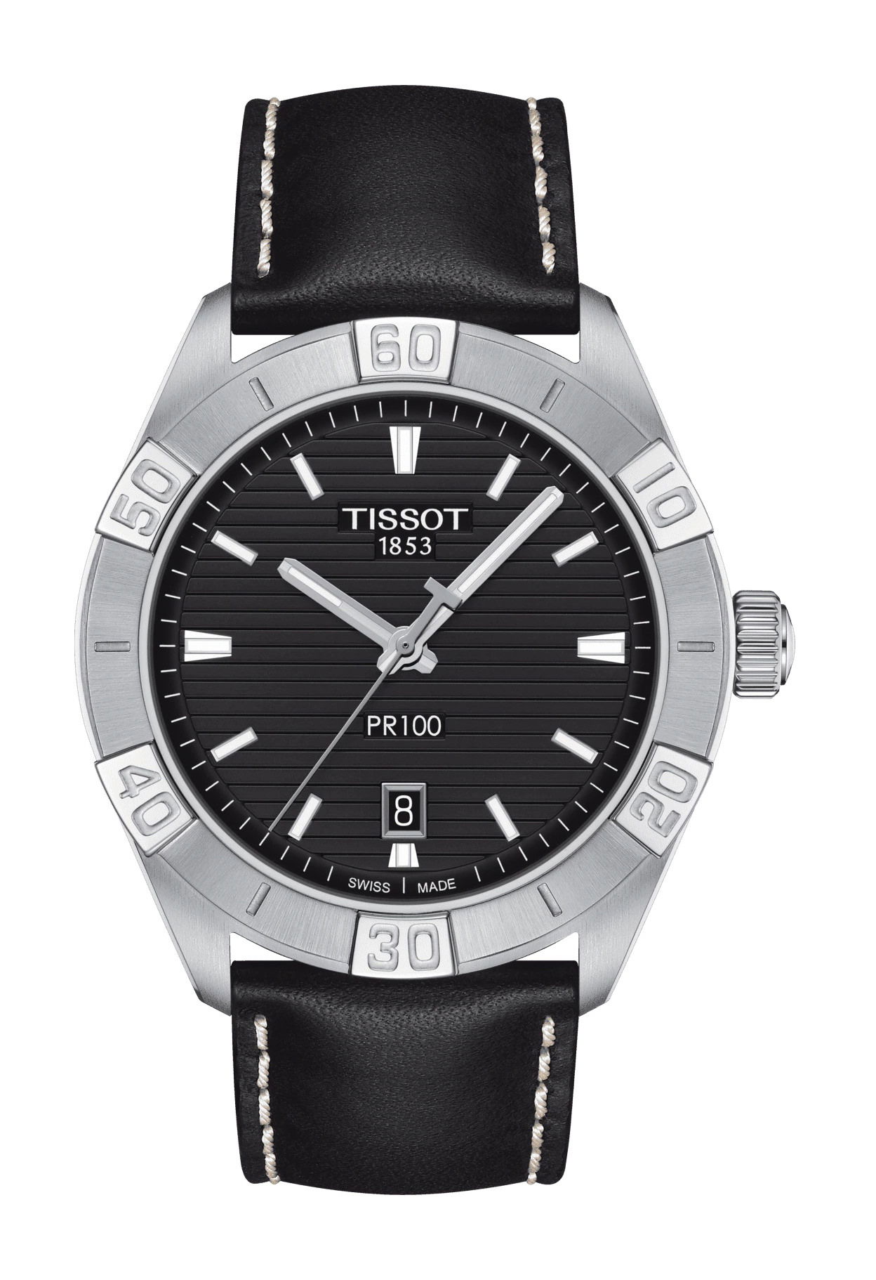Tissot PR 100 Sport Gent luxury timepiece - detailed view