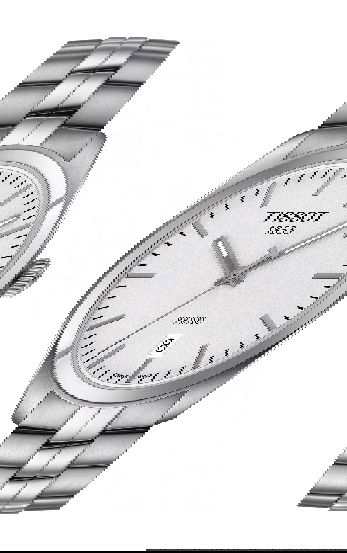 Tissot PR 100 luxury timepiece - detailed view