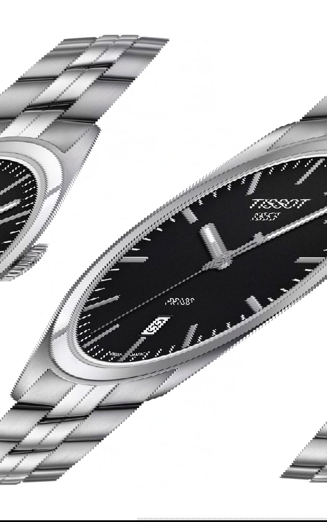 Tissot PR 100 luxury timepiece - detailed view