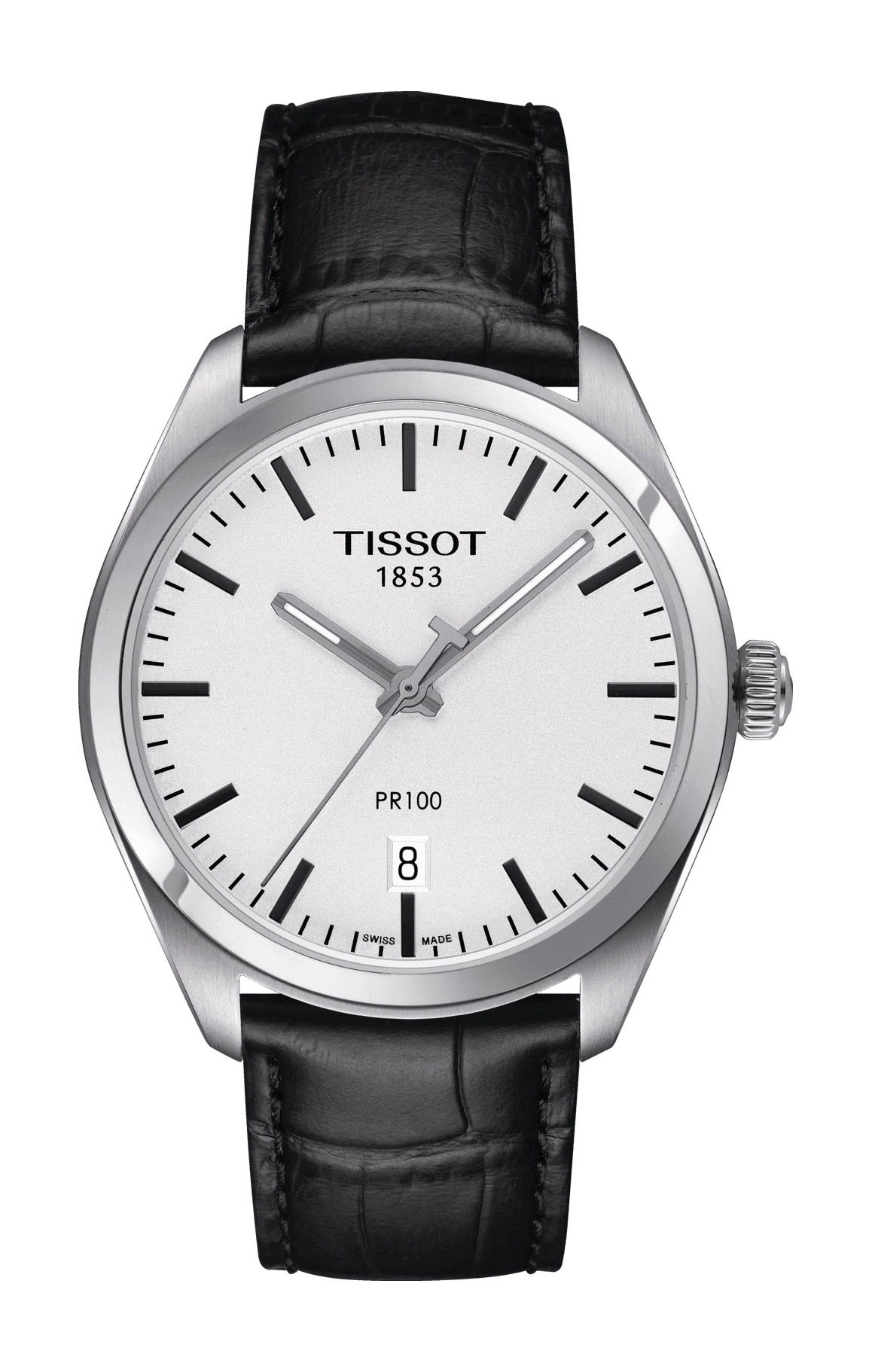 Tissot PR 100 luxury timepiece - detailed view