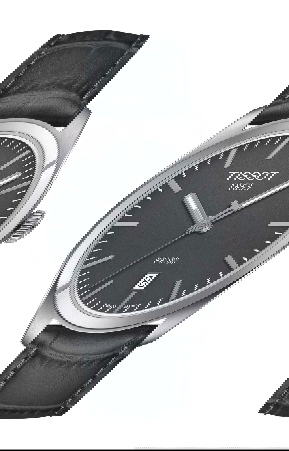 Tissot PR 100 luxury timepiece - detailed view