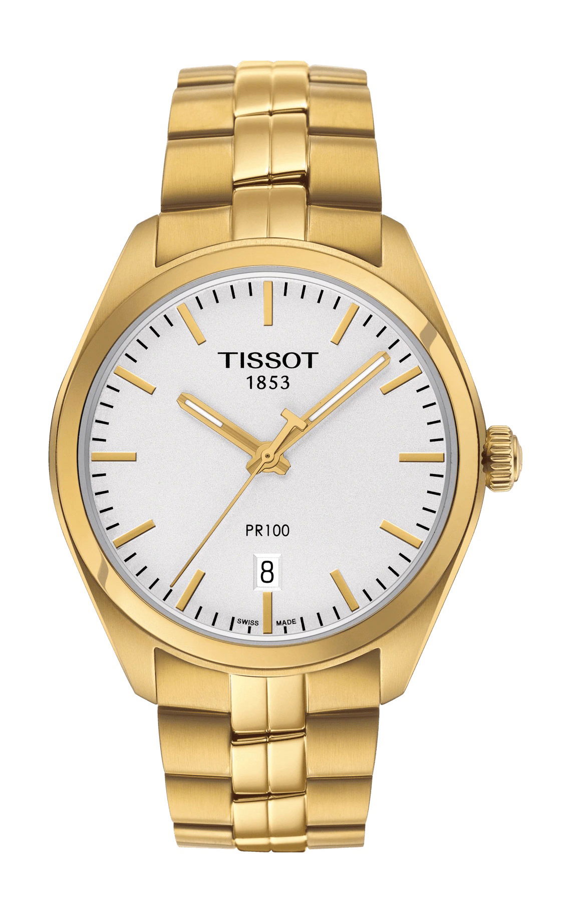 Tissot PR 100 luxury timepiece - detailed view
