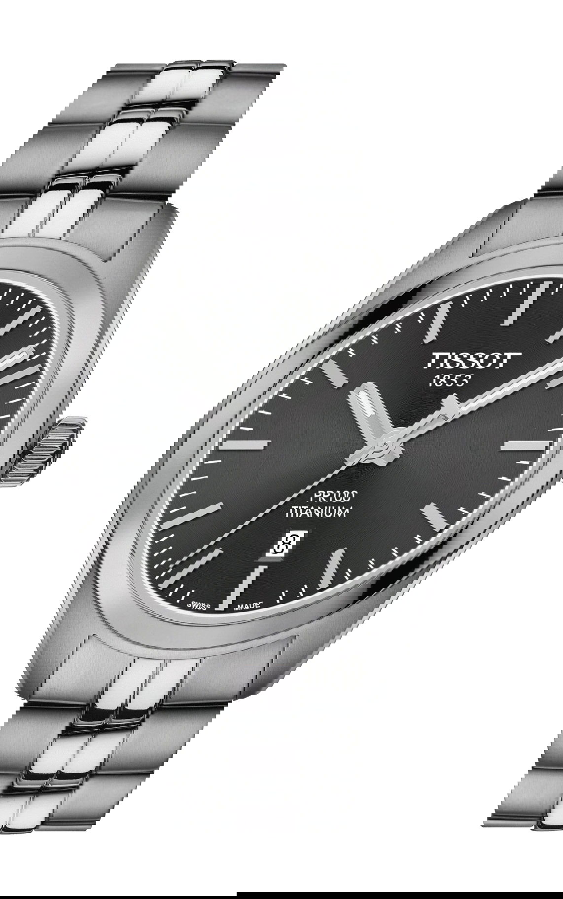 Tissot PR 100 Titanium Quartz Lady luxury timepiece - detailed view
