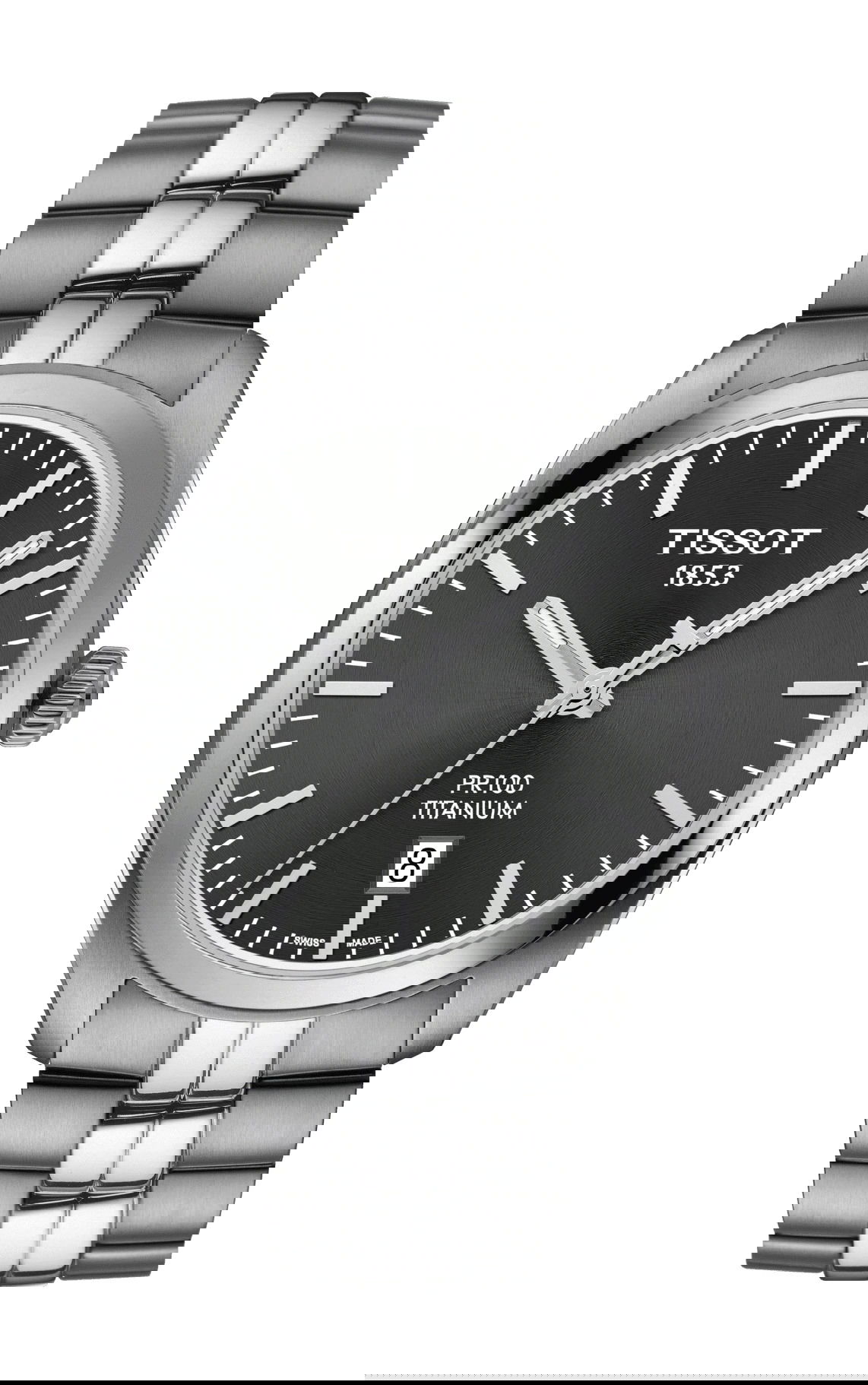 Tissot PR 100 Titanium Quartz luxury timepiece - detailed view