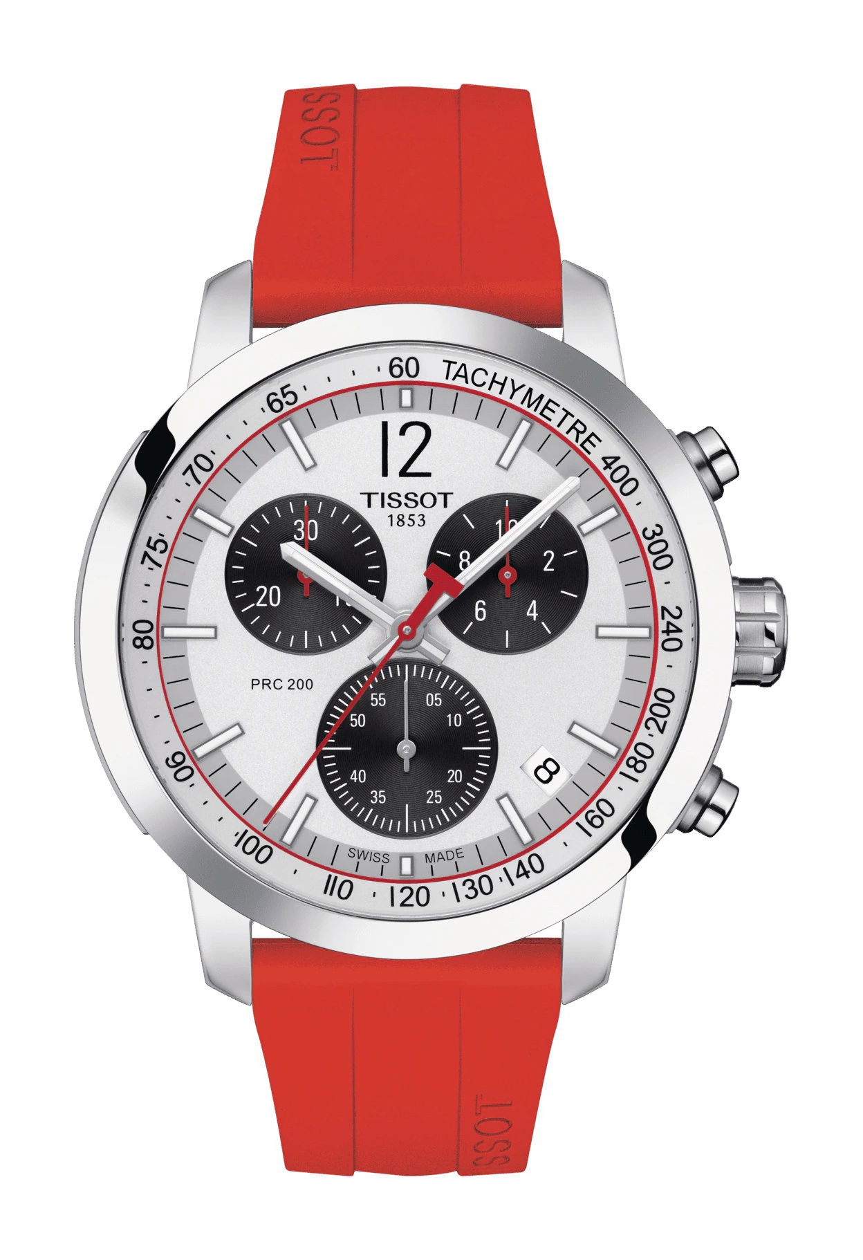 Tissot PRC 200 IIHF 2020 Swiss Edition luxury timepiece - detailed view