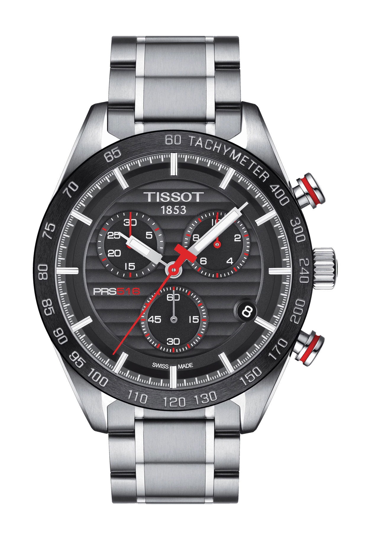 Tissot PRS 516 Chronograph luxury timepiece - detailed view