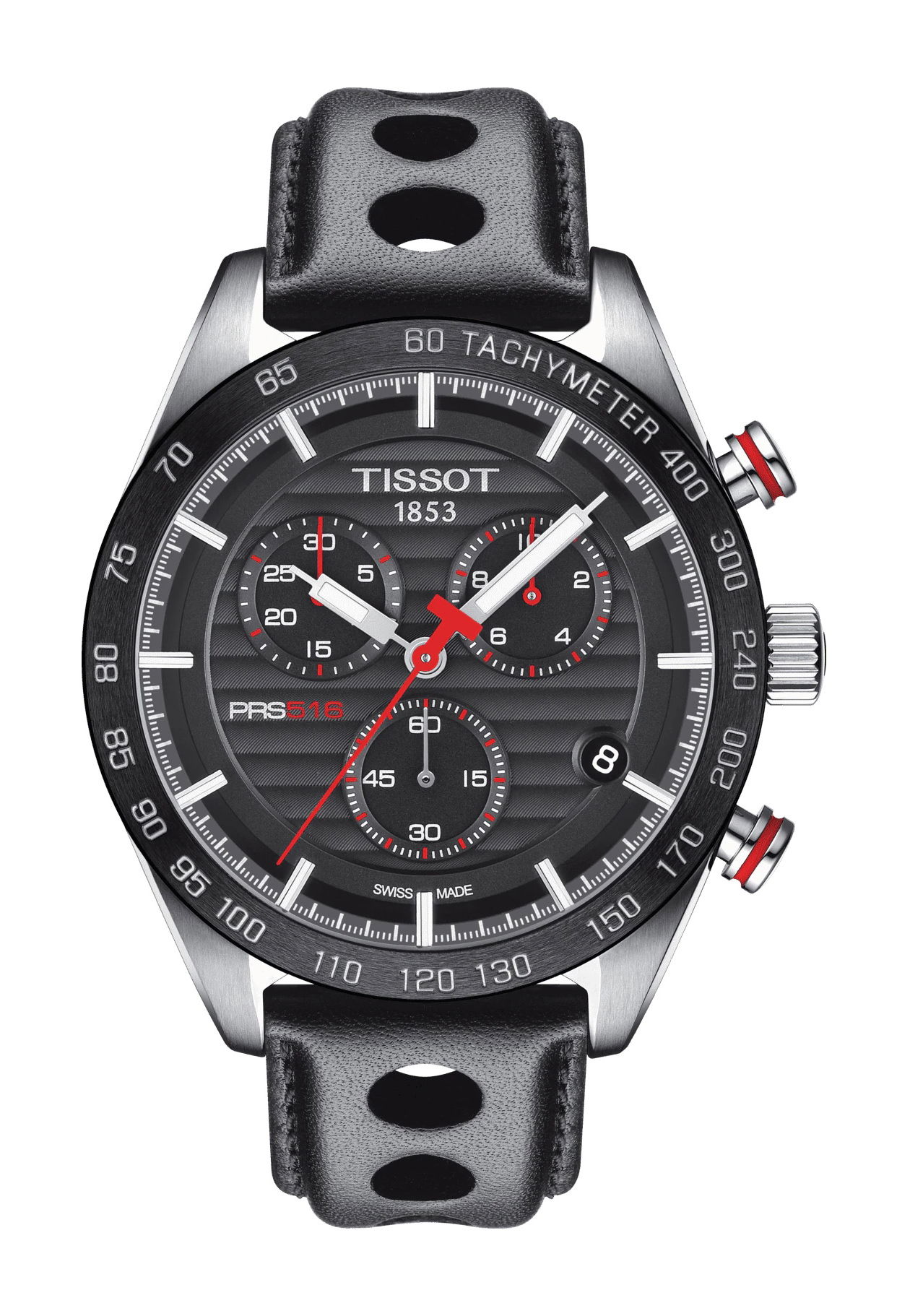 Tissot PRS 516 Chronograph luxury timepiece - detailed view