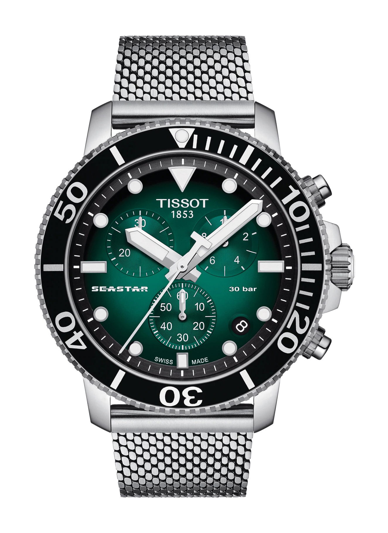 Tissot Seastar 1000 Chronograph luxury timepiece - detailed view