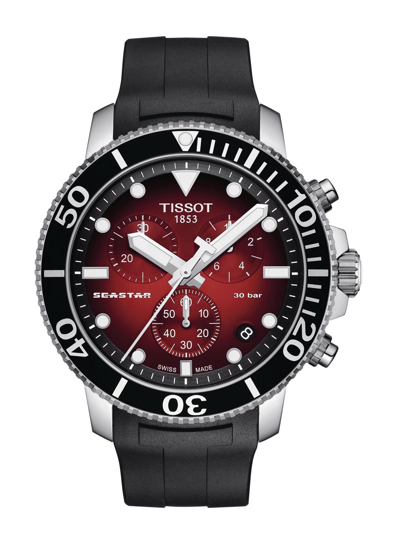 Tissot Seastar 1000 Chronograph luxury timepiece - detailed view