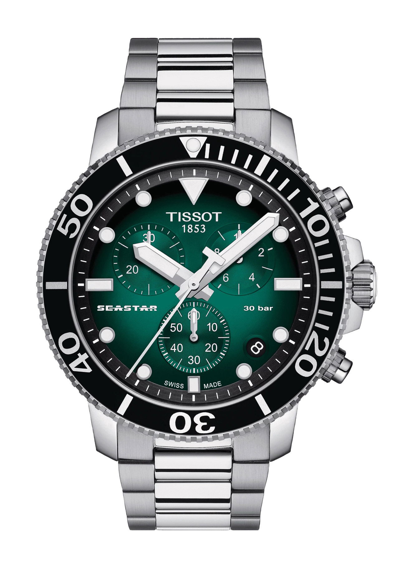 Tissot Seastar 1000 Quartz Chronograph luxury timepiece - detailed view