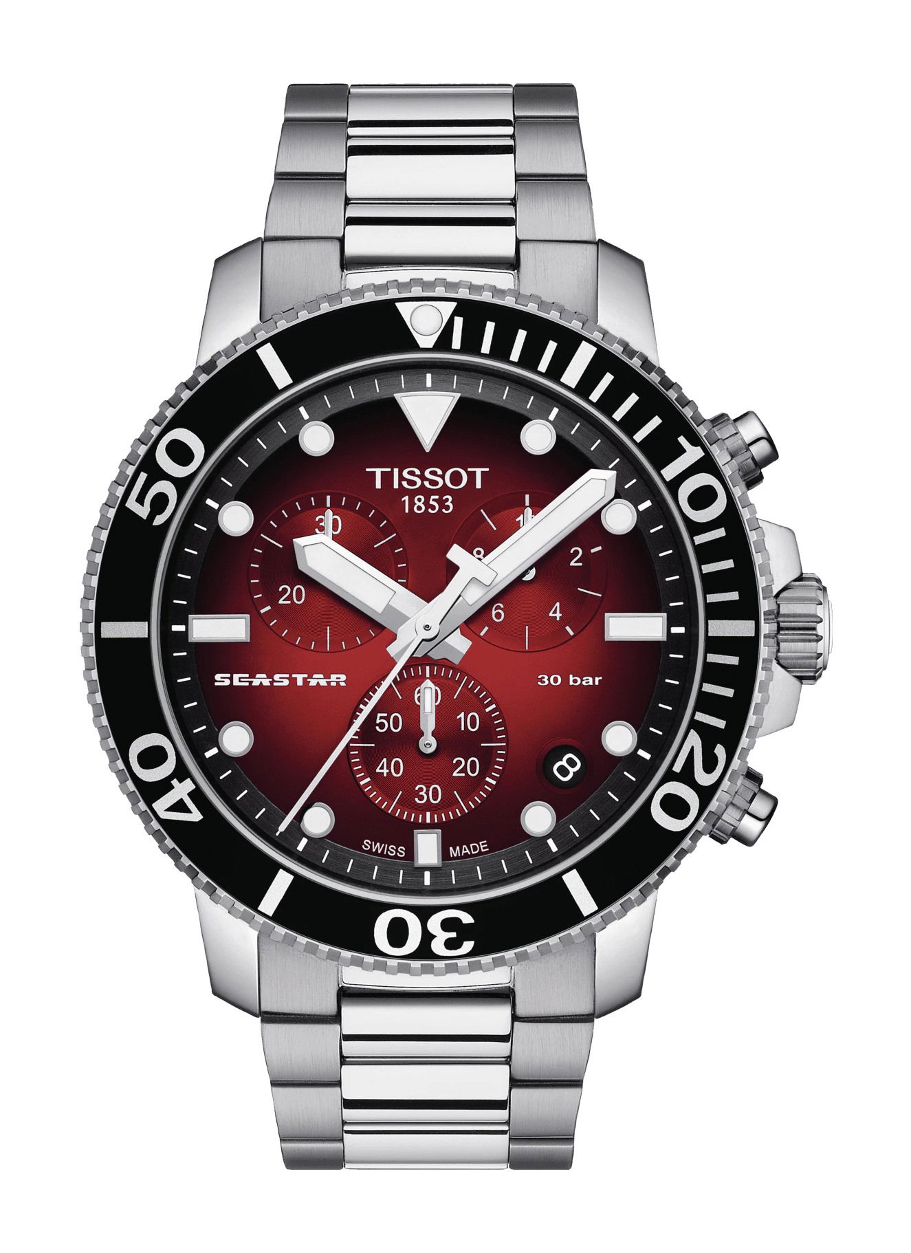 Tissot Seastar 1000 Quartz Chronograph luxury timepiece - detailed view