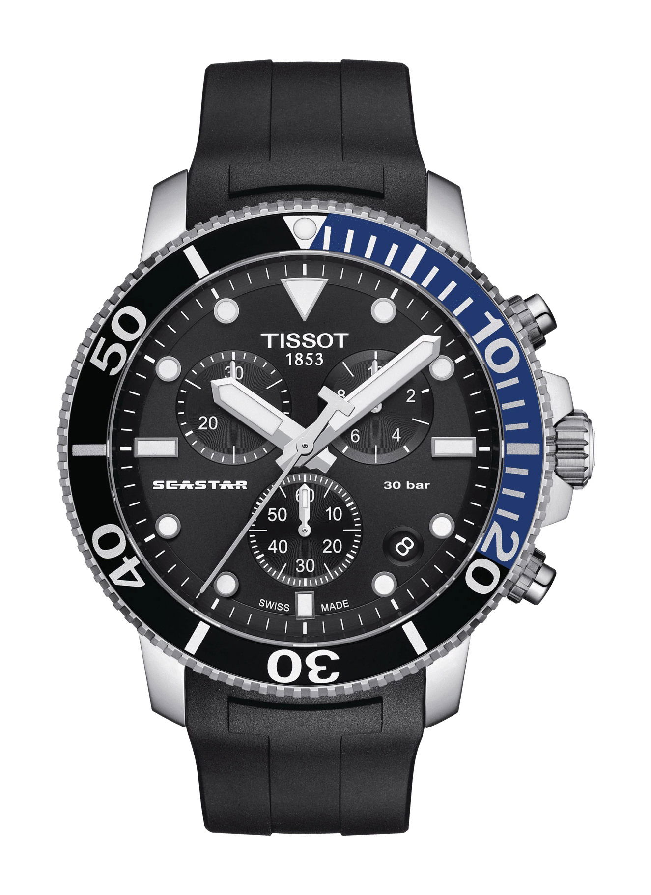 Tissot Seastar 1000 Quartz Chronograph luxury timepiece - detailed view