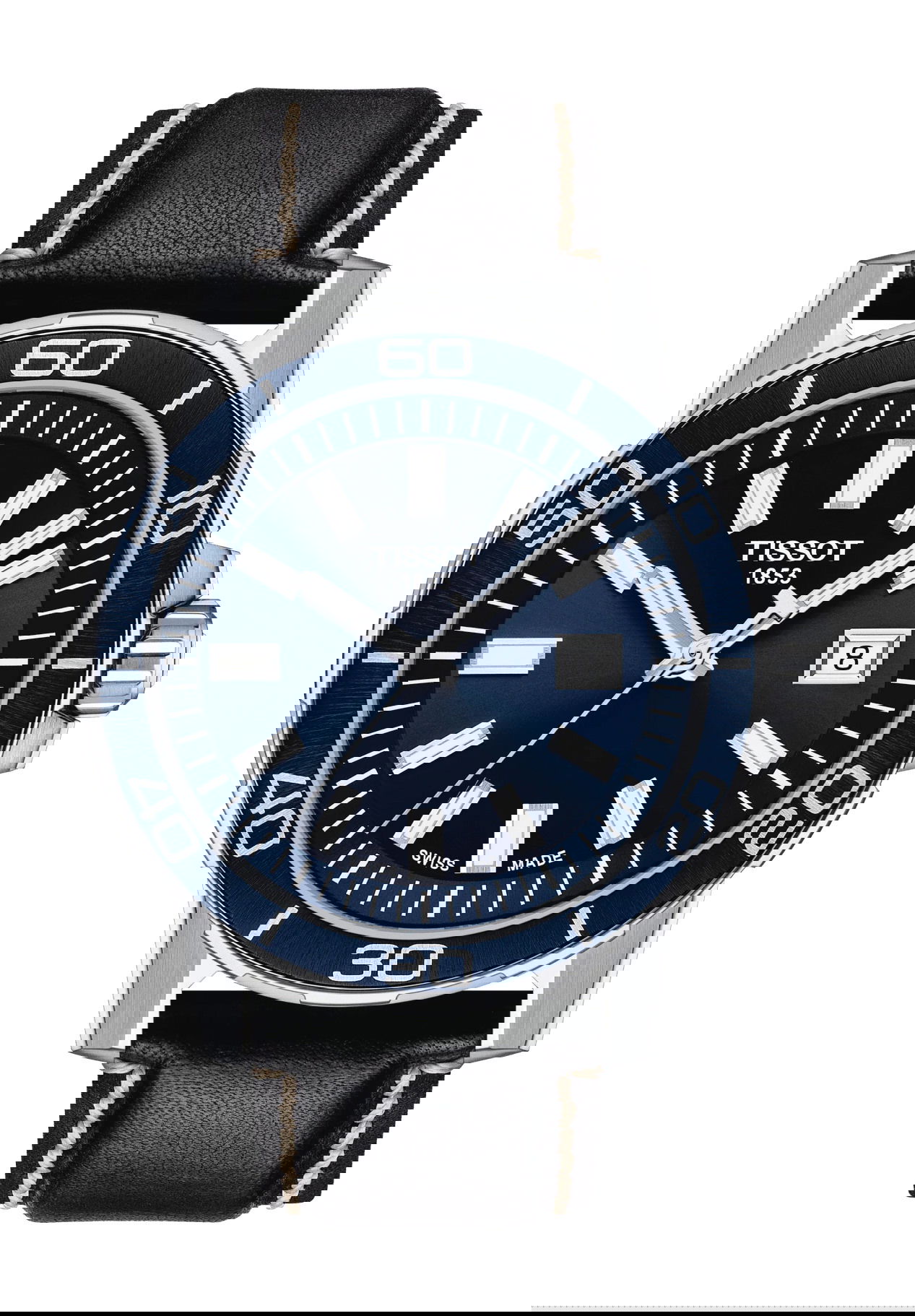 Tissot Supersport Gent luxury timepiece - detailed view