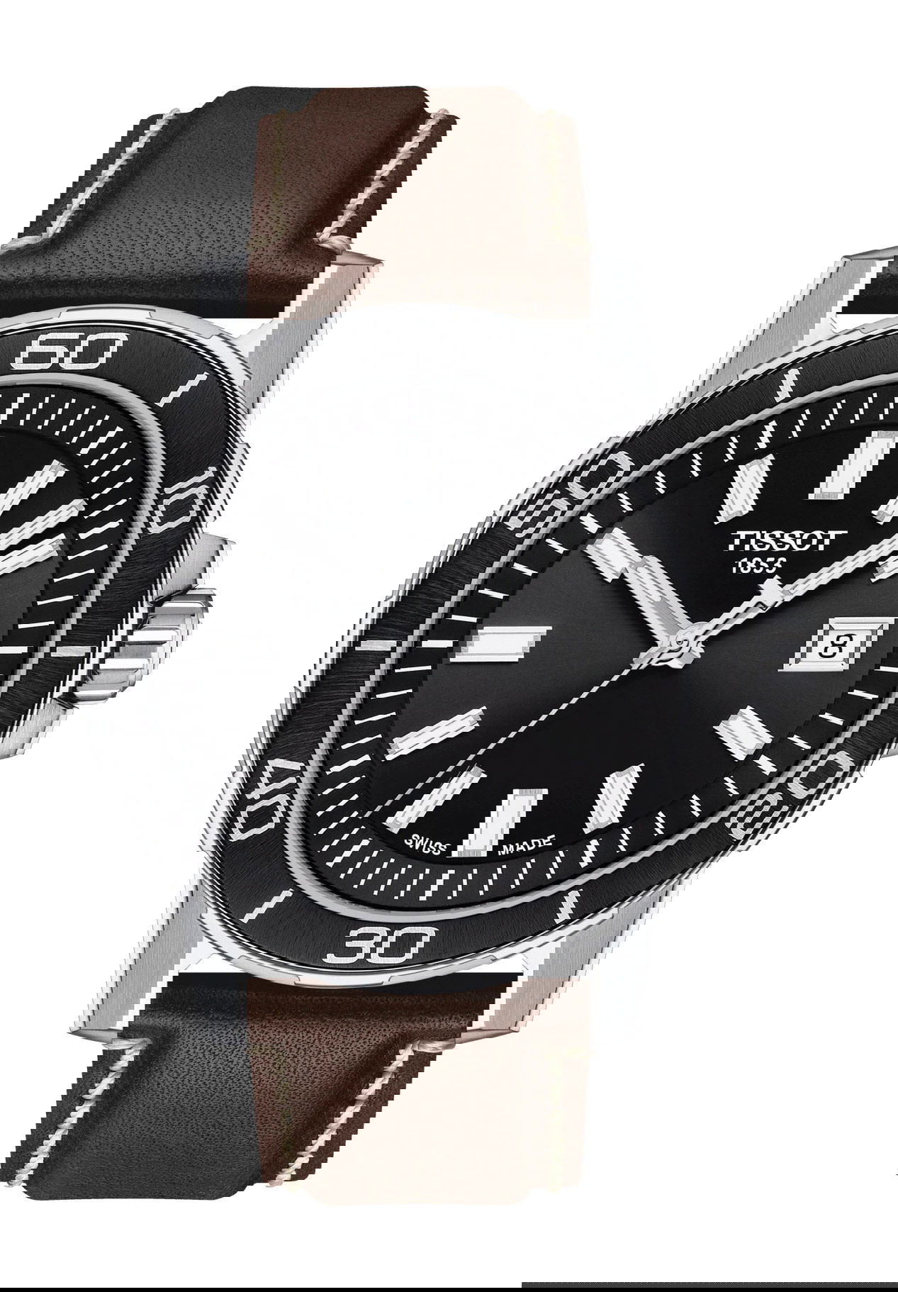 Tissot Supersport Gent luxury timepiece - detailed view