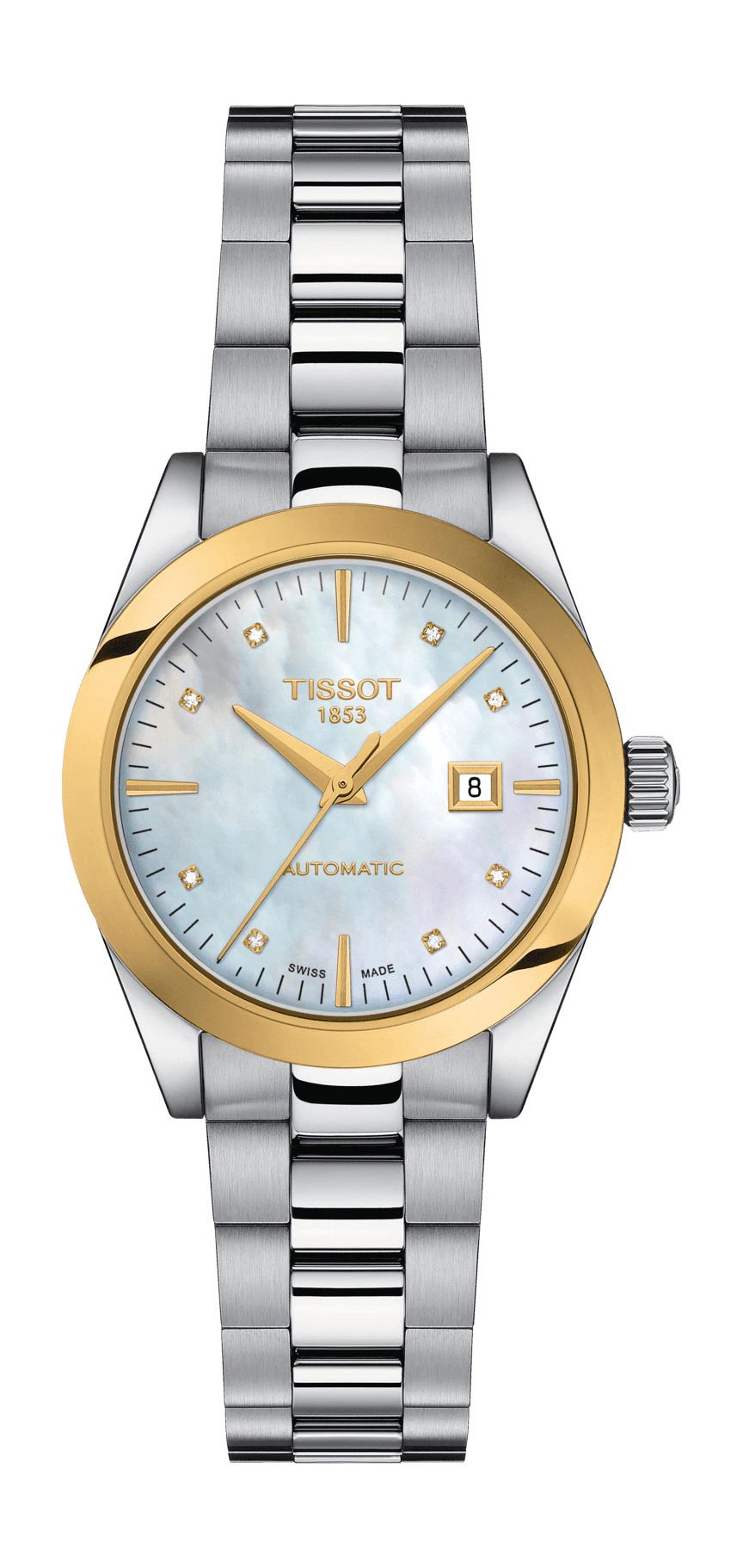 Tissot T-My Lady 18K Gold automatic luxury timepiece - detailed view