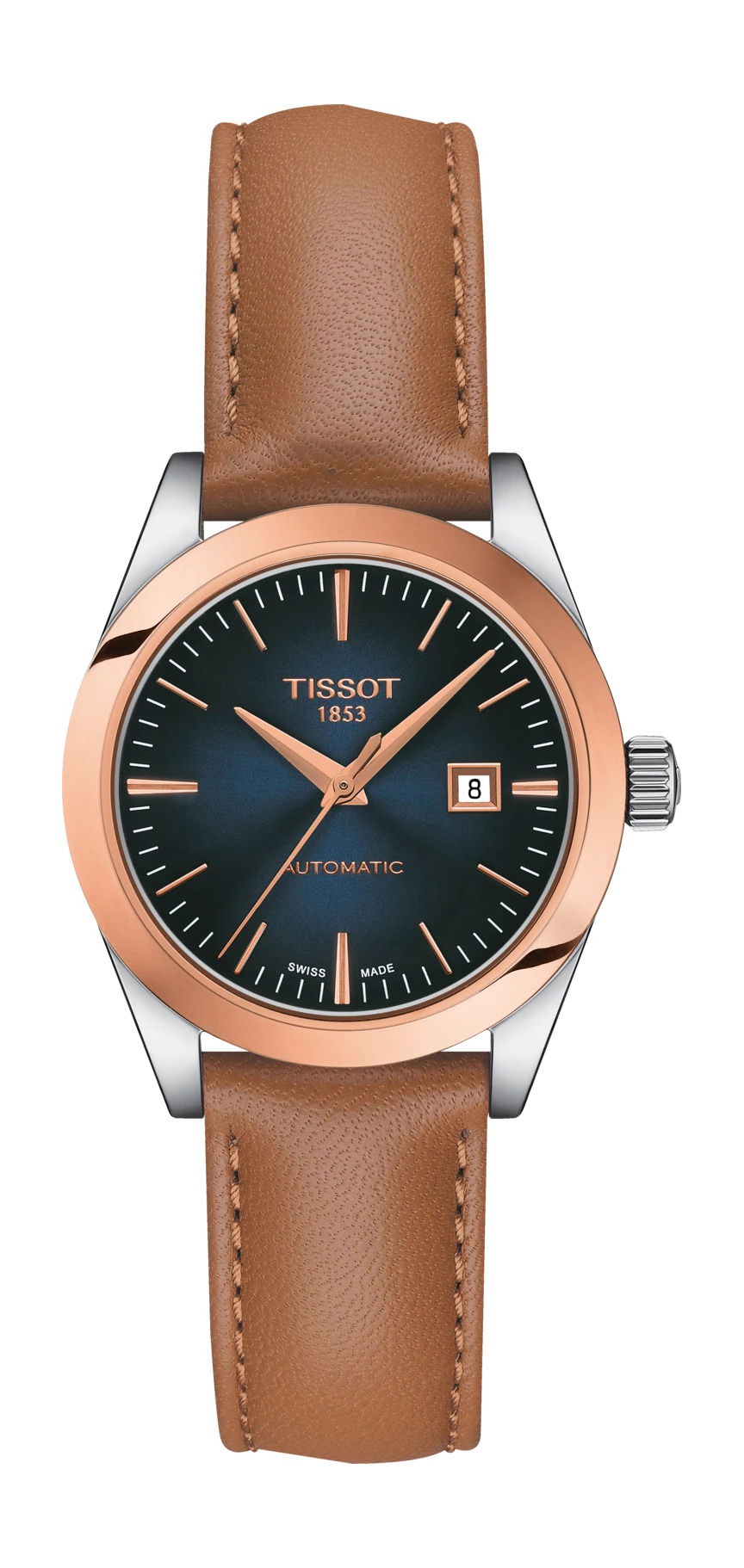 Tissot T-My Lady Automatic 18K Gold luxury timepiece - detailed view