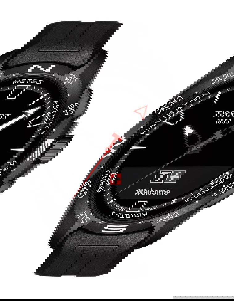 Tissot T-Touch Connect Solar luxury timepiece - detailed view