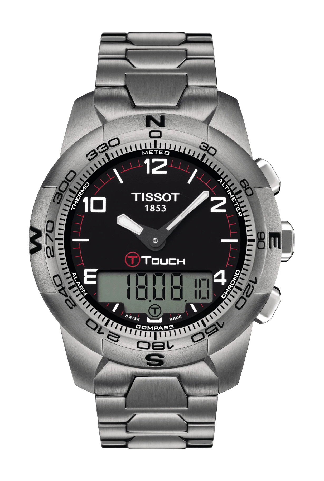Tissot T-Touch II Titanium luxury timepiece - detailed view