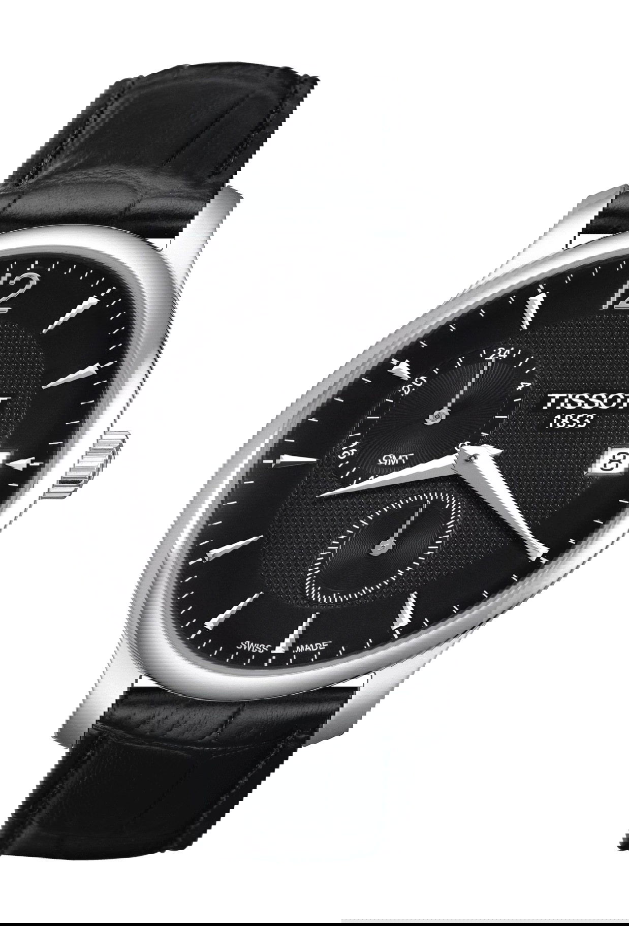 Tissot Tradition GMT luxury timepiece - detailed view