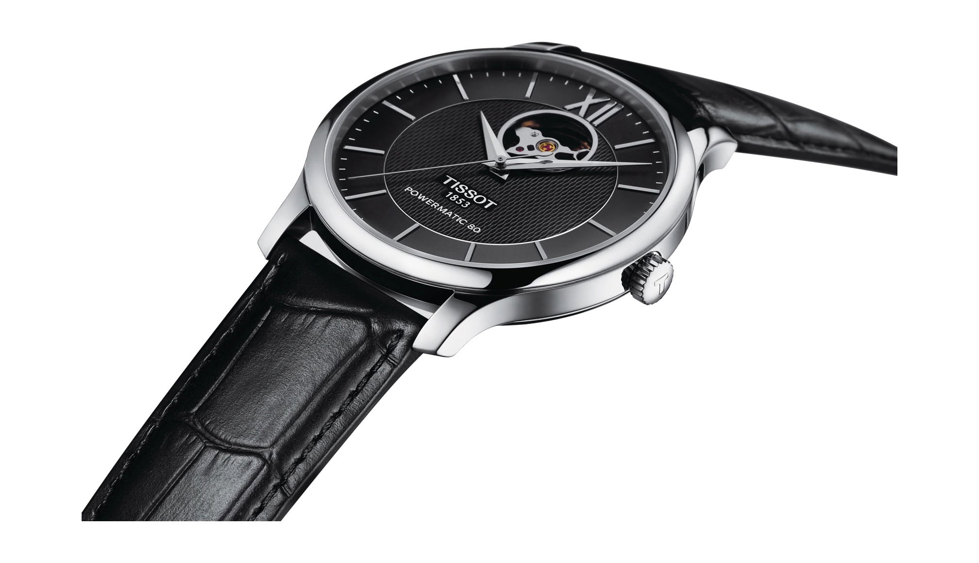Tissot Tradition Powermatic 80 Open Heart - View 3