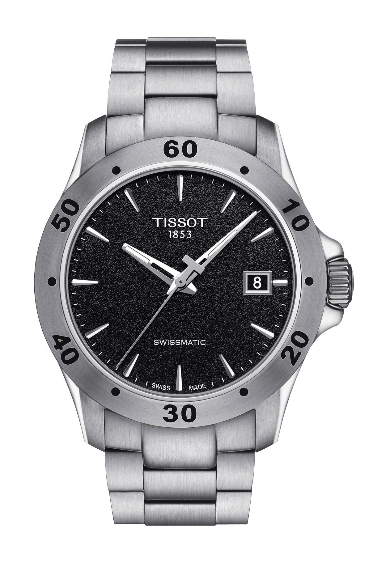 Tissot V8 Swissmatic luxury timepiece - detailed view