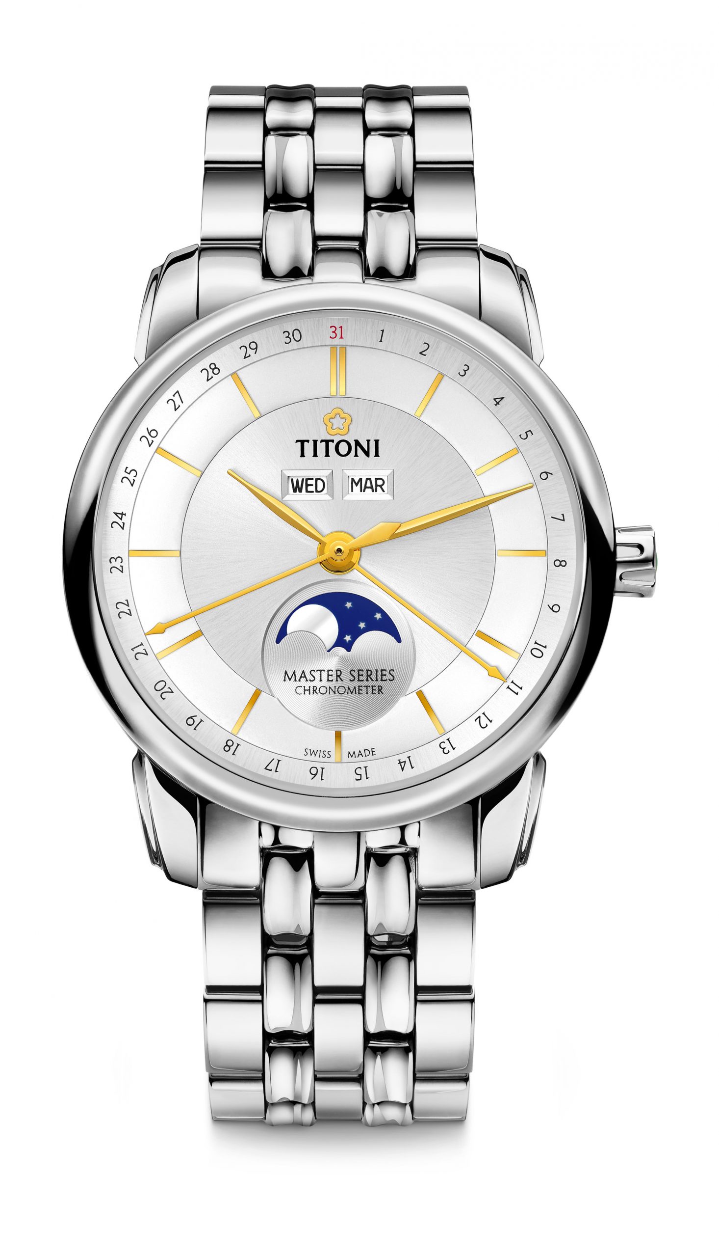 Titoni Master Series luxury timepiece - detailed view