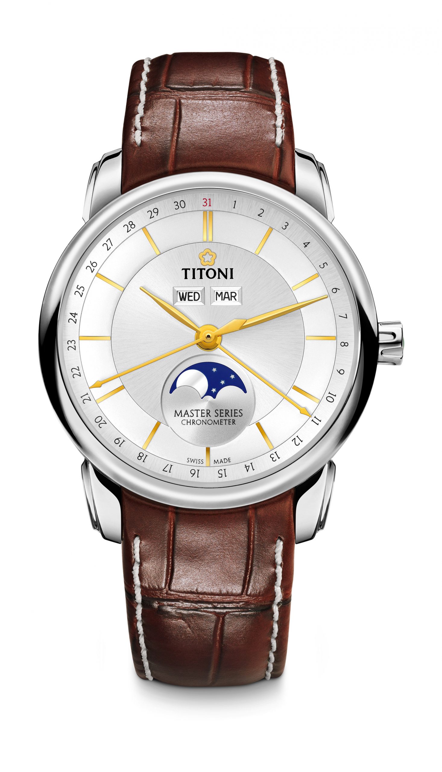 Titoni Master Series luxury timepiece - detailed view