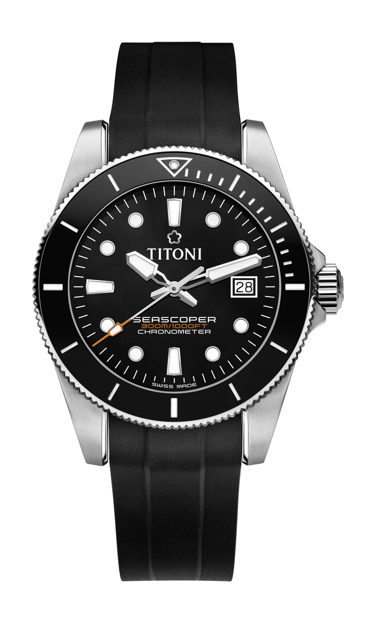 Titoni Seascoper 300 luxury timepiece - detailed view