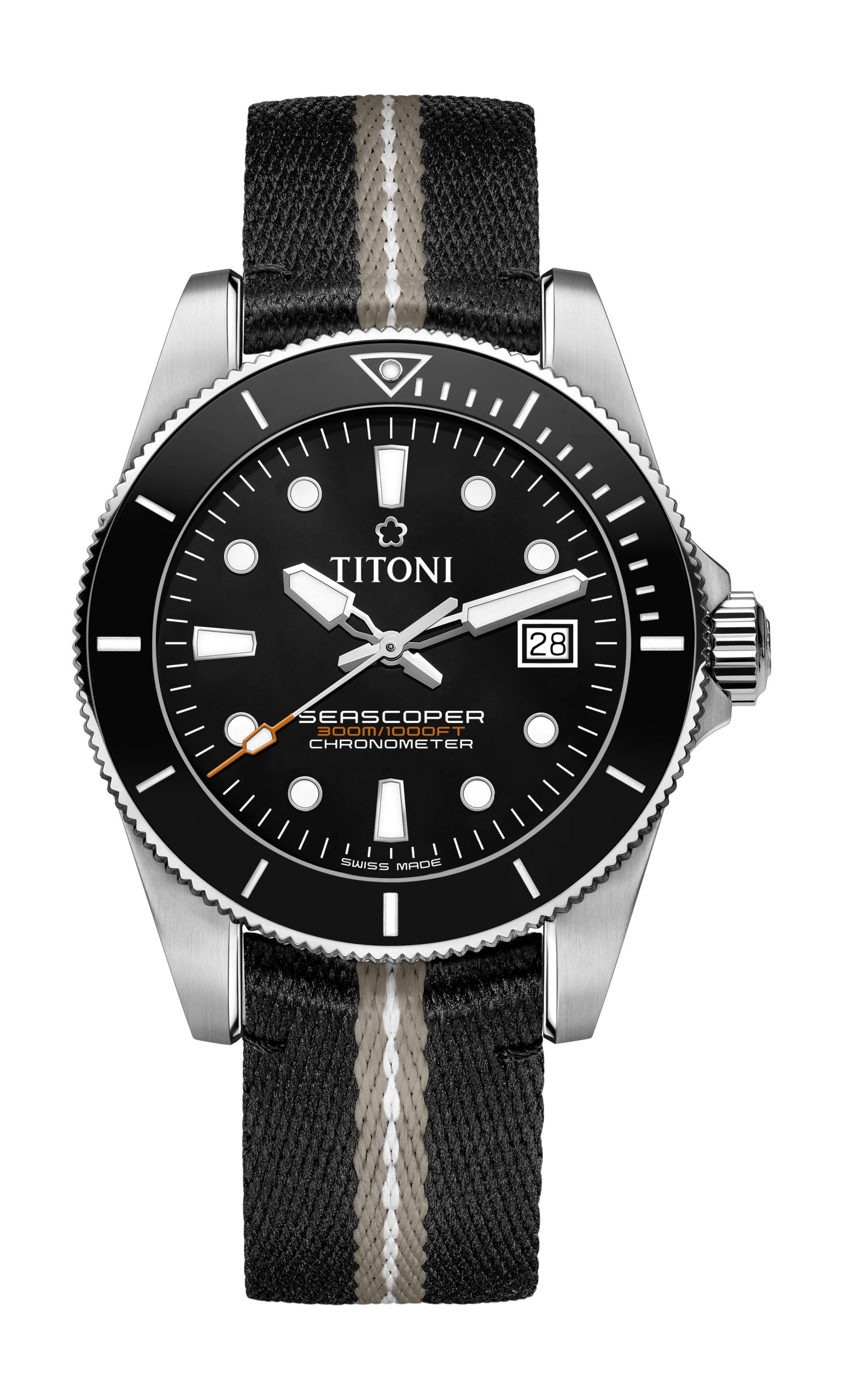 Titoni Seascoper 300 luxury timepiece - detailed view