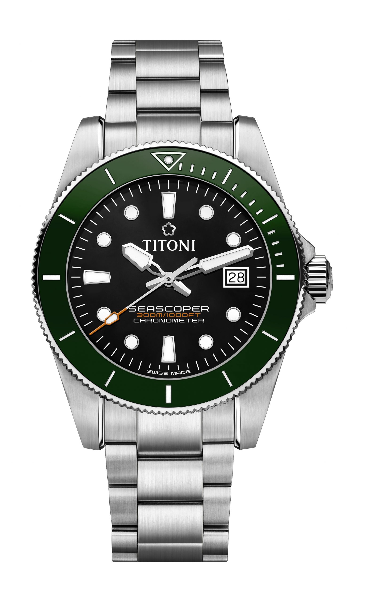 Titoni Seascoper 300 luxury timepiece - detailed view