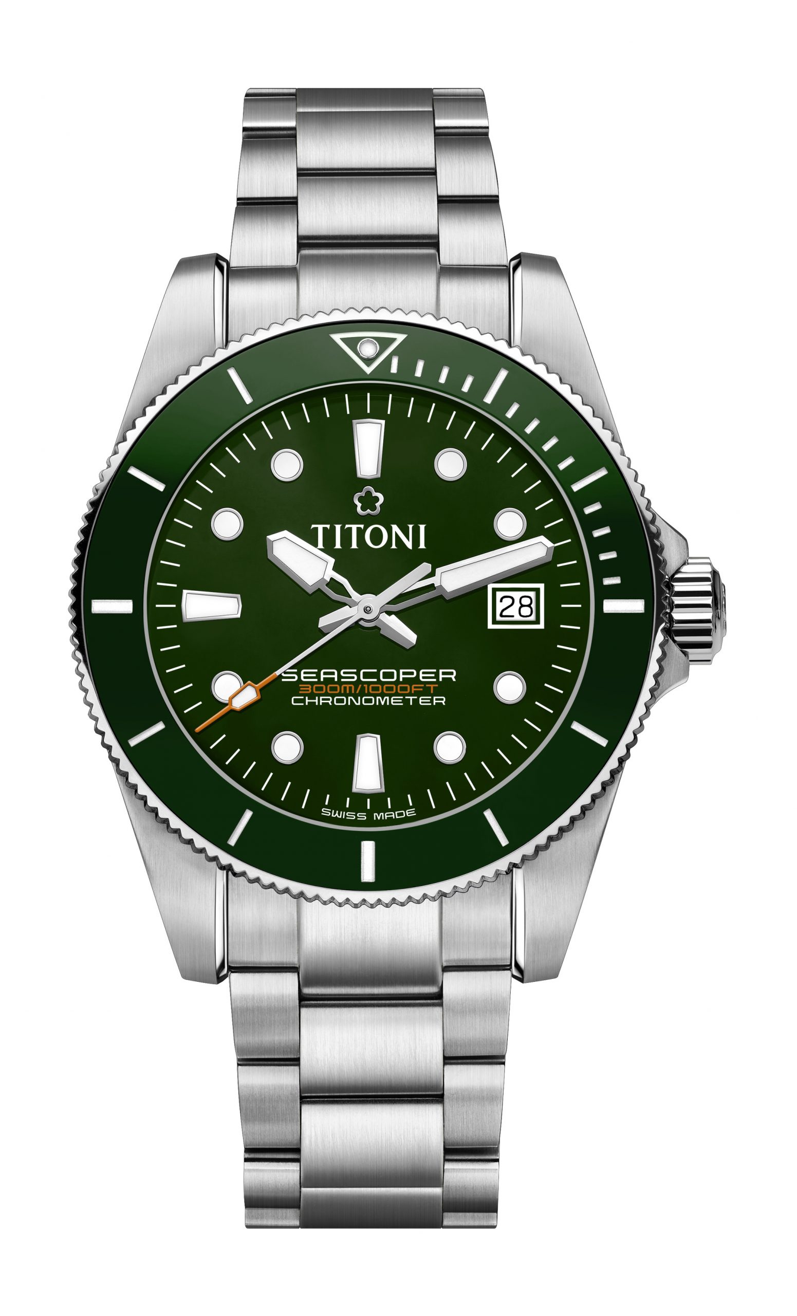 Titoni Seascoper 300 luxury timepiece - detailed view