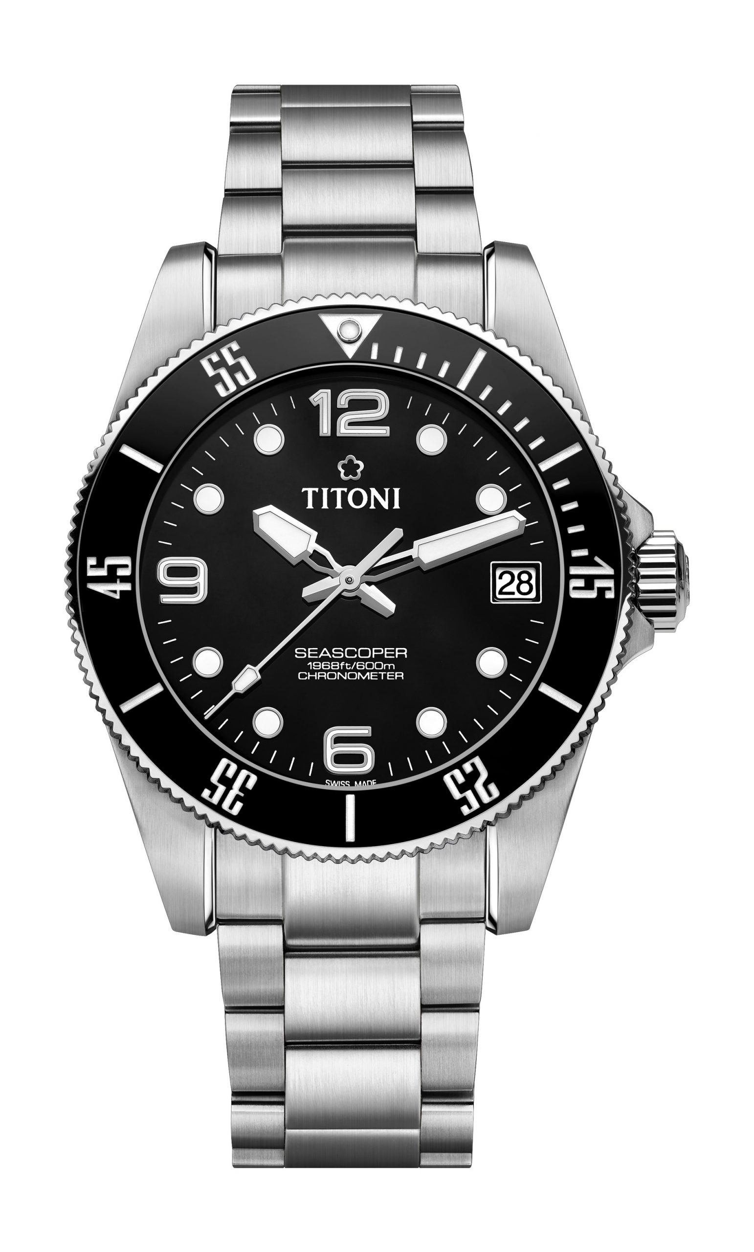 Titoni Seascoper 600 luxury timepiece - detailed view