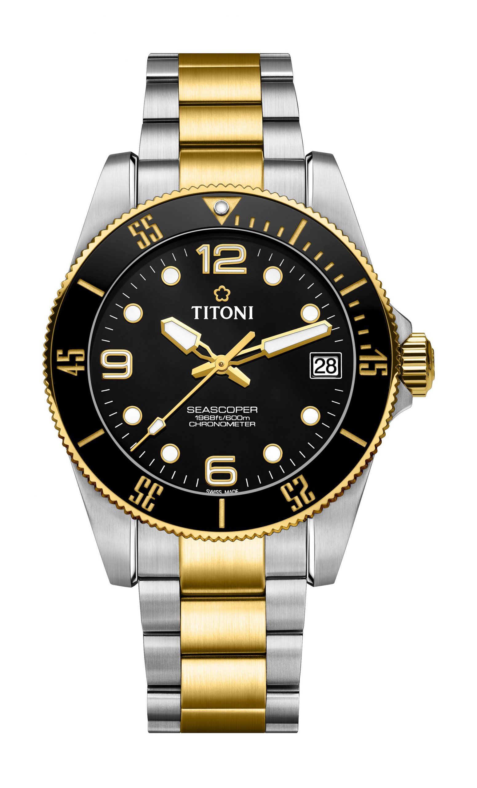 Titoni Seascoper 600 luxury timepiece - detailed view