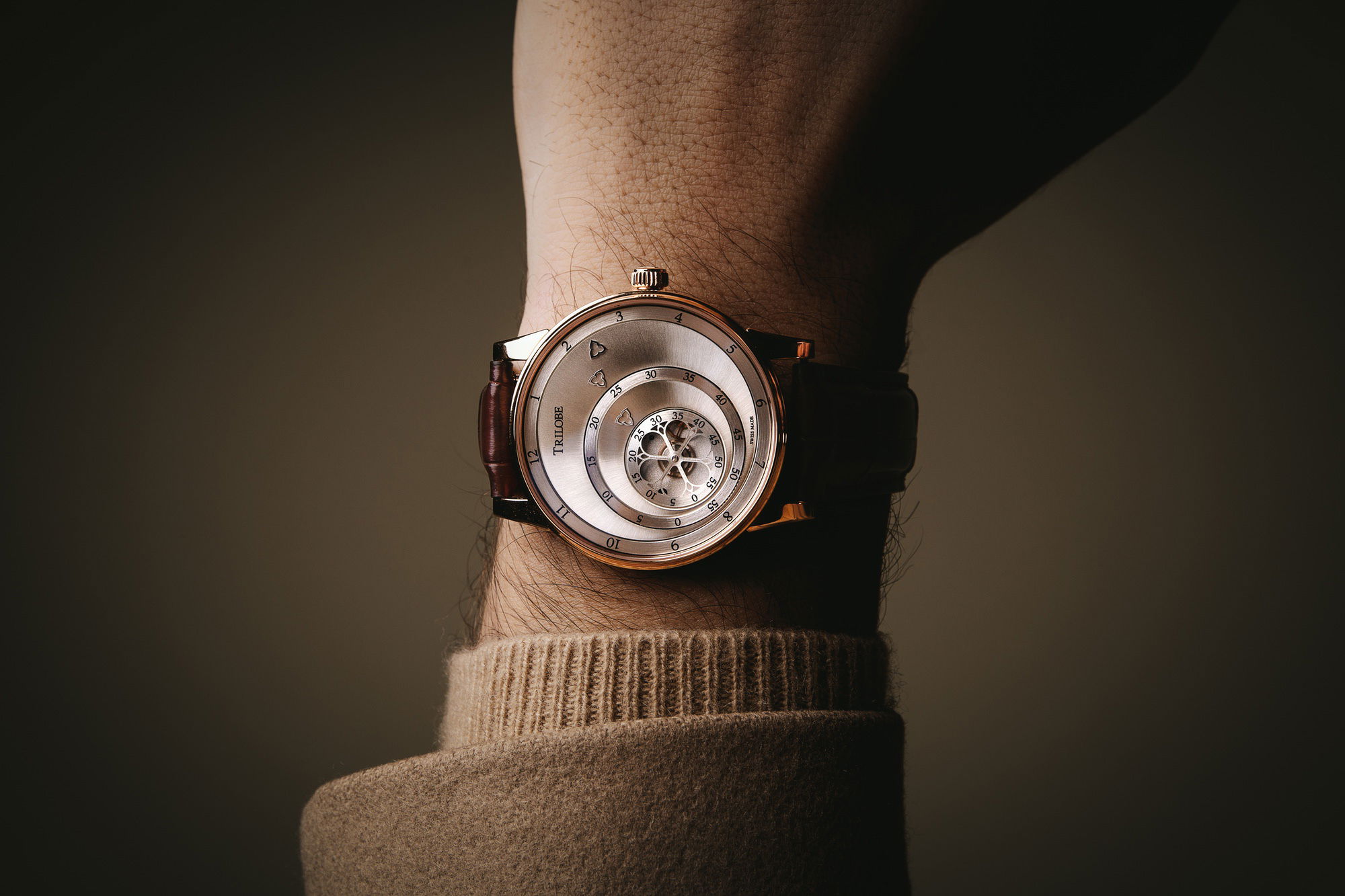 Trilobe Les Matinaux Rose Gold Sunray Silver - View 3