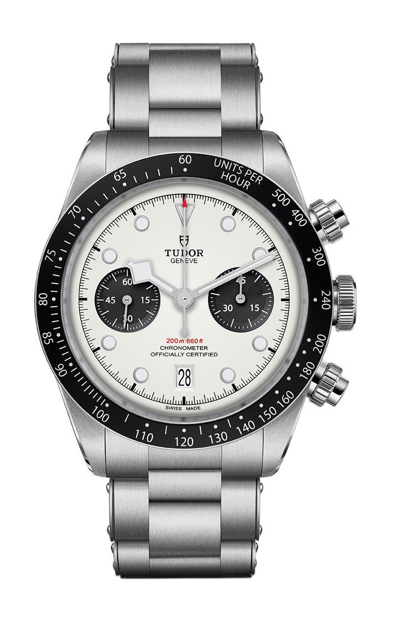 TUDOR Black Bay Chrono luxury timepiece - detailed view