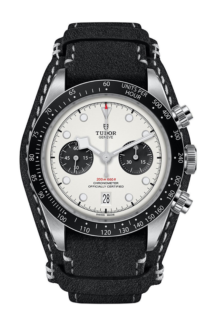TUDOR Black Bay Chrono luxury timepiece - detailed view