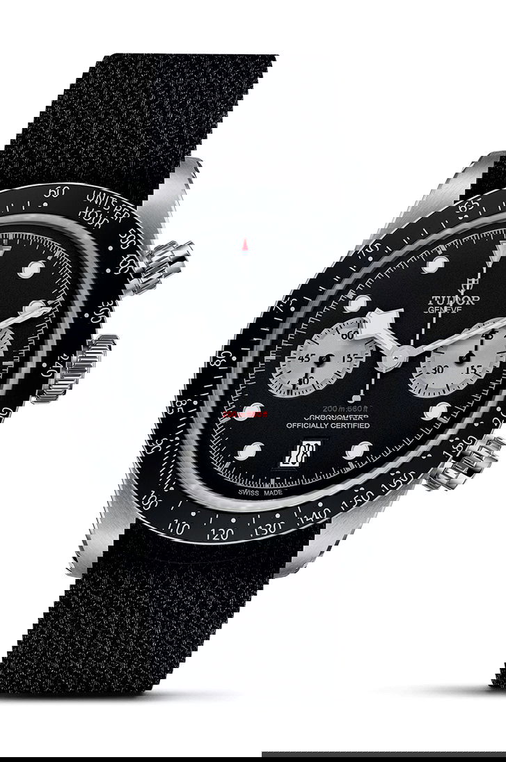 TUDOR Black Bay Chrono luxury timepiece - detailed view