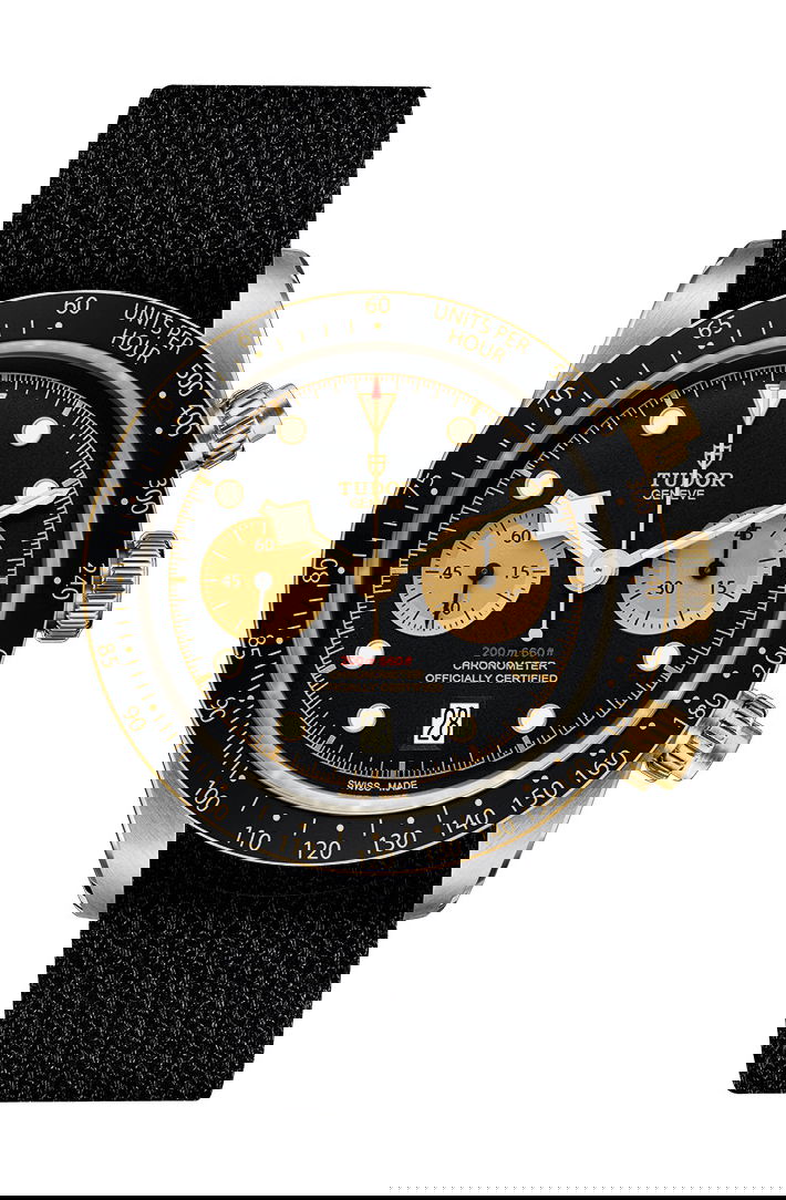 TUDOR Black Bay Chrono S&G luxury timepiece - detailed view